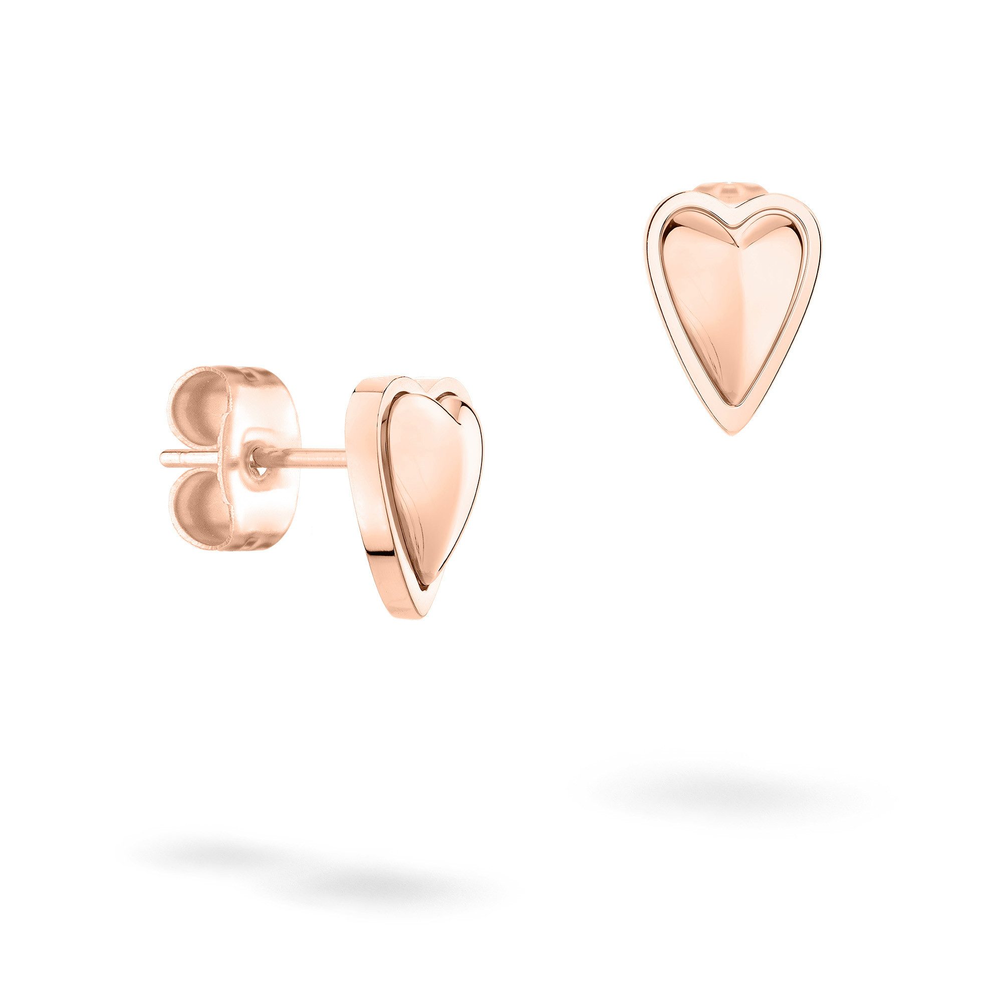 Paar Ohrstecker Metal Heart, Herz