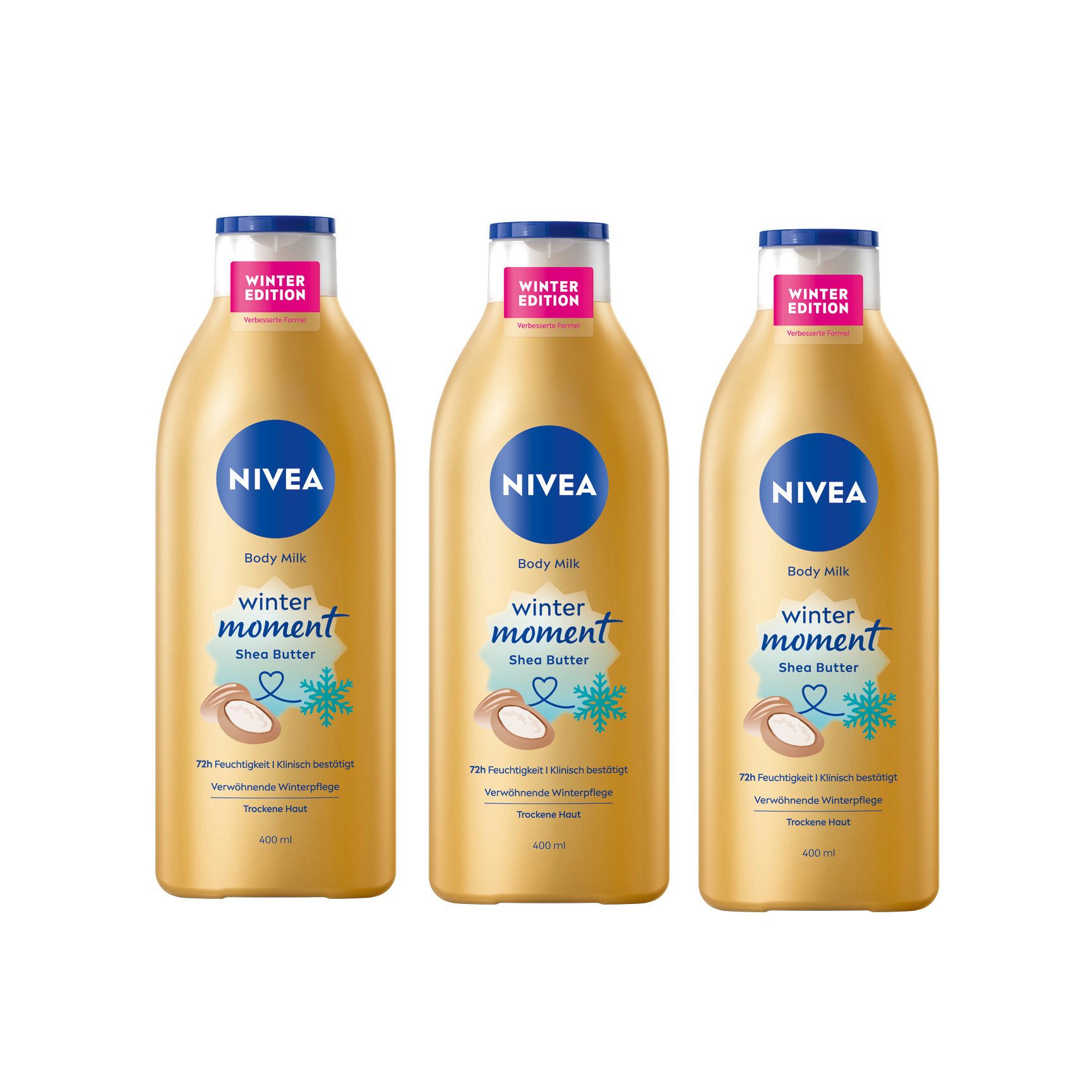 Bodylotion Limited Edition Winter Moment 3 x 400ml 72h Feuchtigkeit