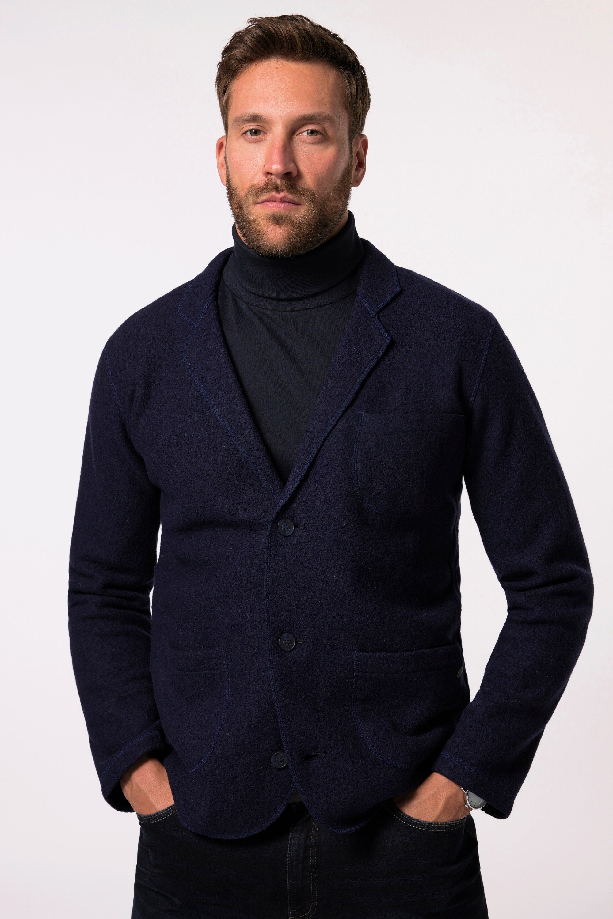 JP1880 Sakko JP 1880 Stricksakko Wollstrick Business bis 7 XL günstig online kaufen