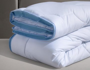 Kunstfaserbettdecke, Climacontrol® Baumwolle, f.a.n. Schlafkomfort, Bezug: 100% Baumwolle, warme Decke mit optimierter Klimafunktion durch Lüftungsband