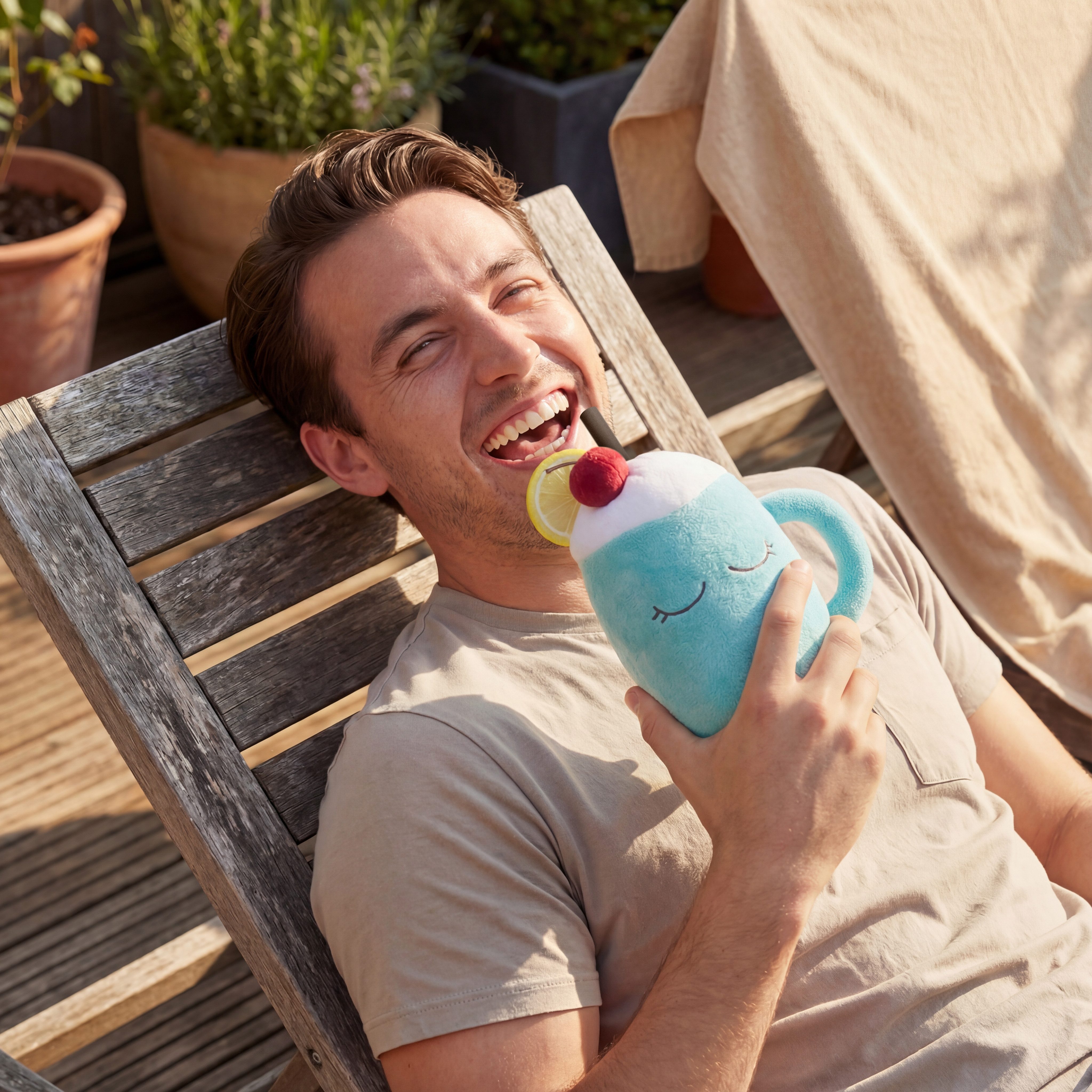 ASOBU Trinkflasche Kindertrinkflasche PINA THE PARTY PUFF FUZZIE 360ml