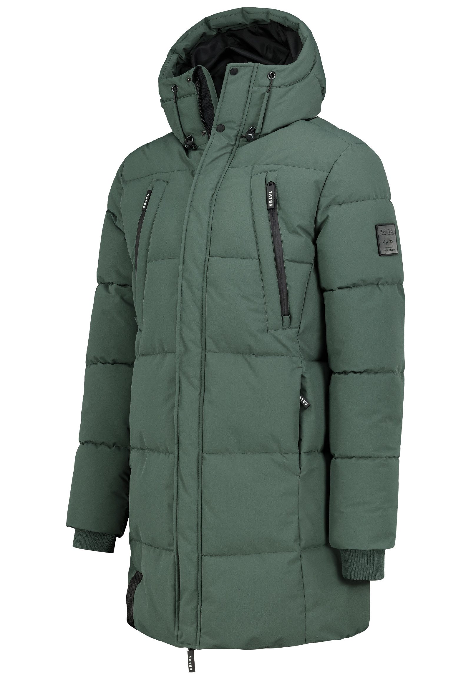 SUBLEVEL Parka Herren Winterjacke Jacke Warm Modern lang Mantel mit Kapuze günstig online kaufen