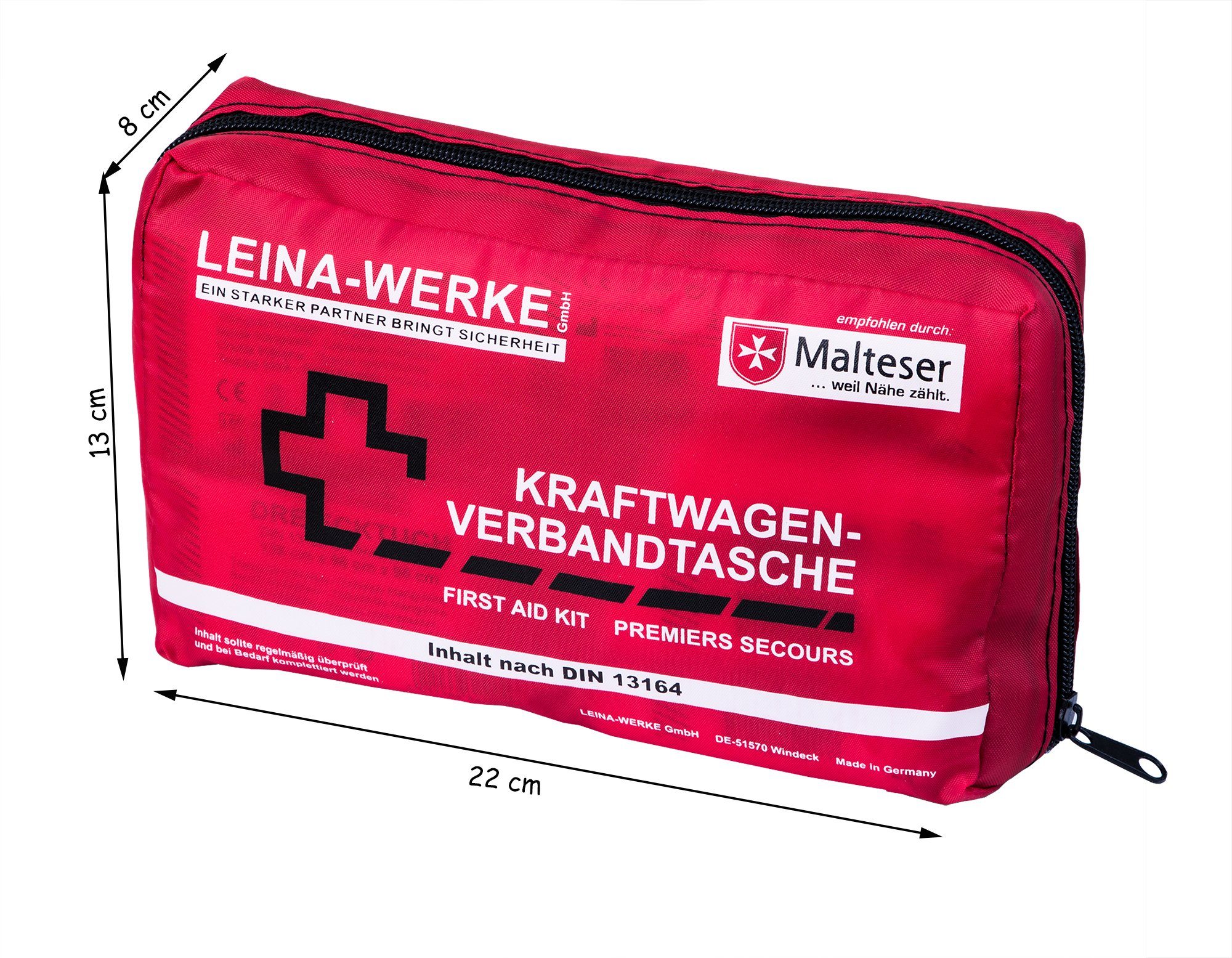 BigDean 2x Verbandskasten MADE IN GERMANY in rot – Verbandstasche