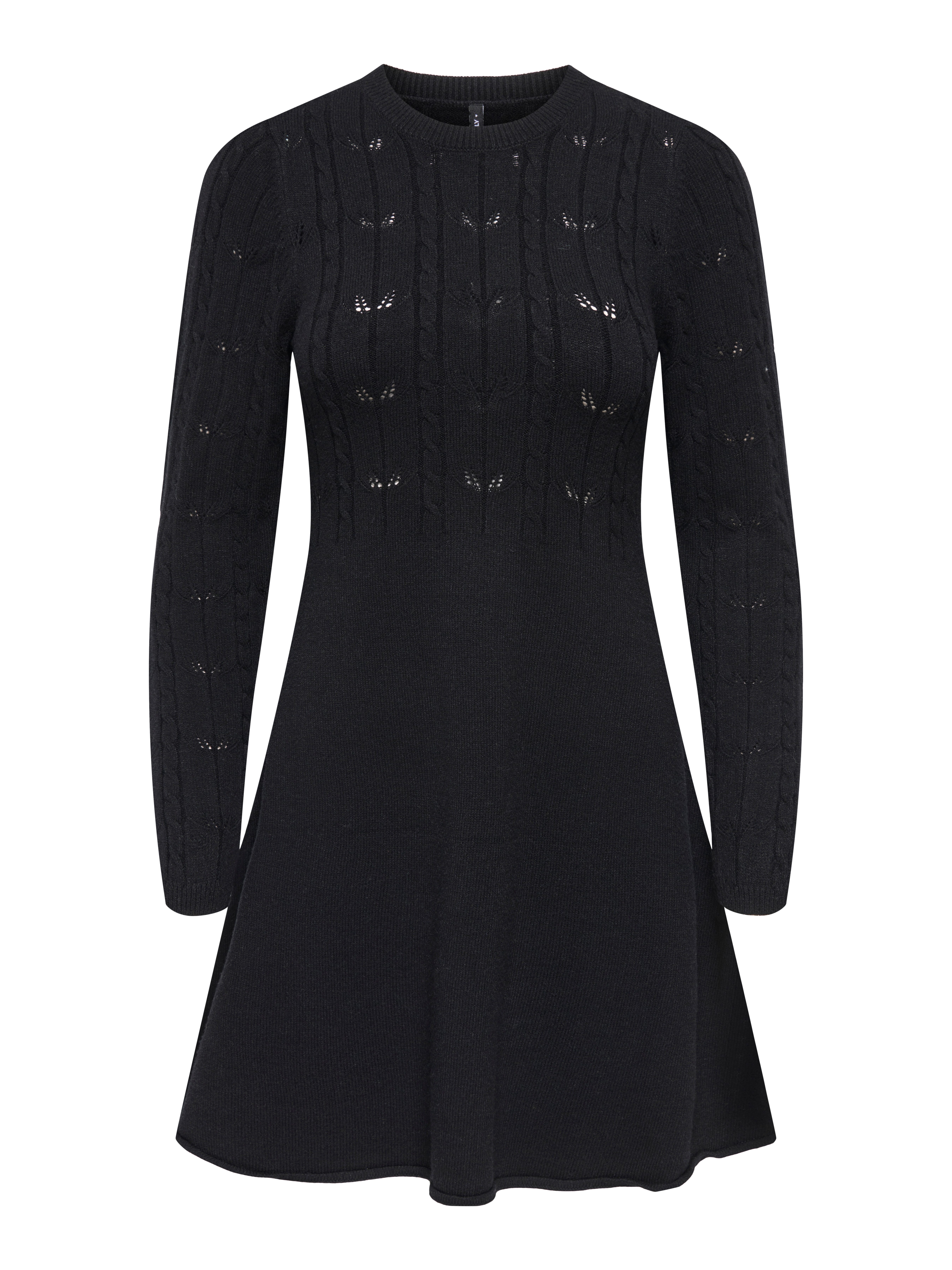 ONLY Strickkleid ONLKATIA LIFE LS O-NECK CABL DRES EX KNT Viskosemischung, günstig online kaufen