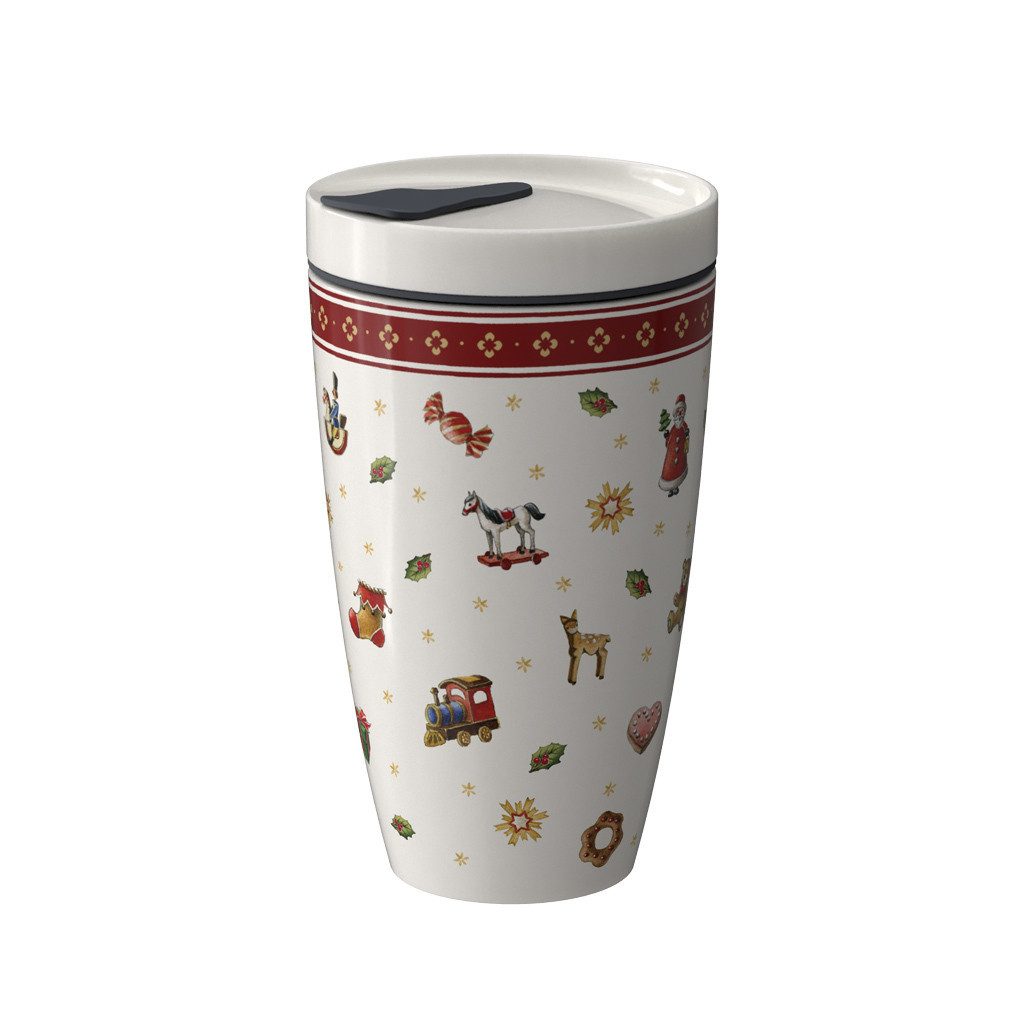Villeroy & Boch Thermobecher Toy's Delight Coffee To Go Becher 350 ml, 1-tlg., Porzellan