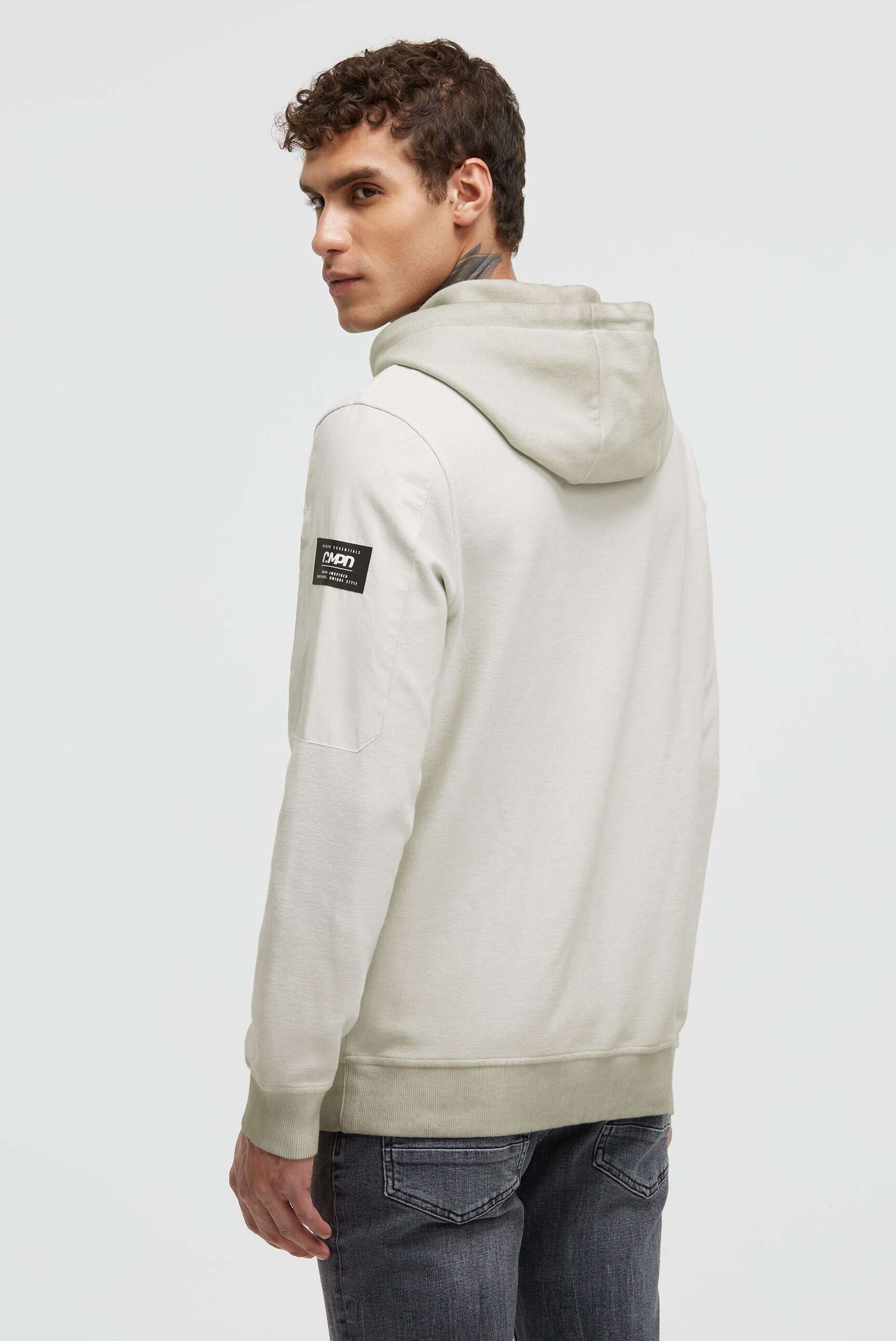 CMPD Kapuzensweatshirt mit Ärmeltasche