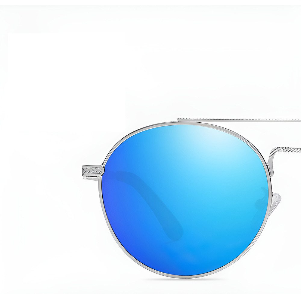 PACIEA Sonnenbrille Herren UV Schutz Doppelbalkenrahmen Metall Outdoor