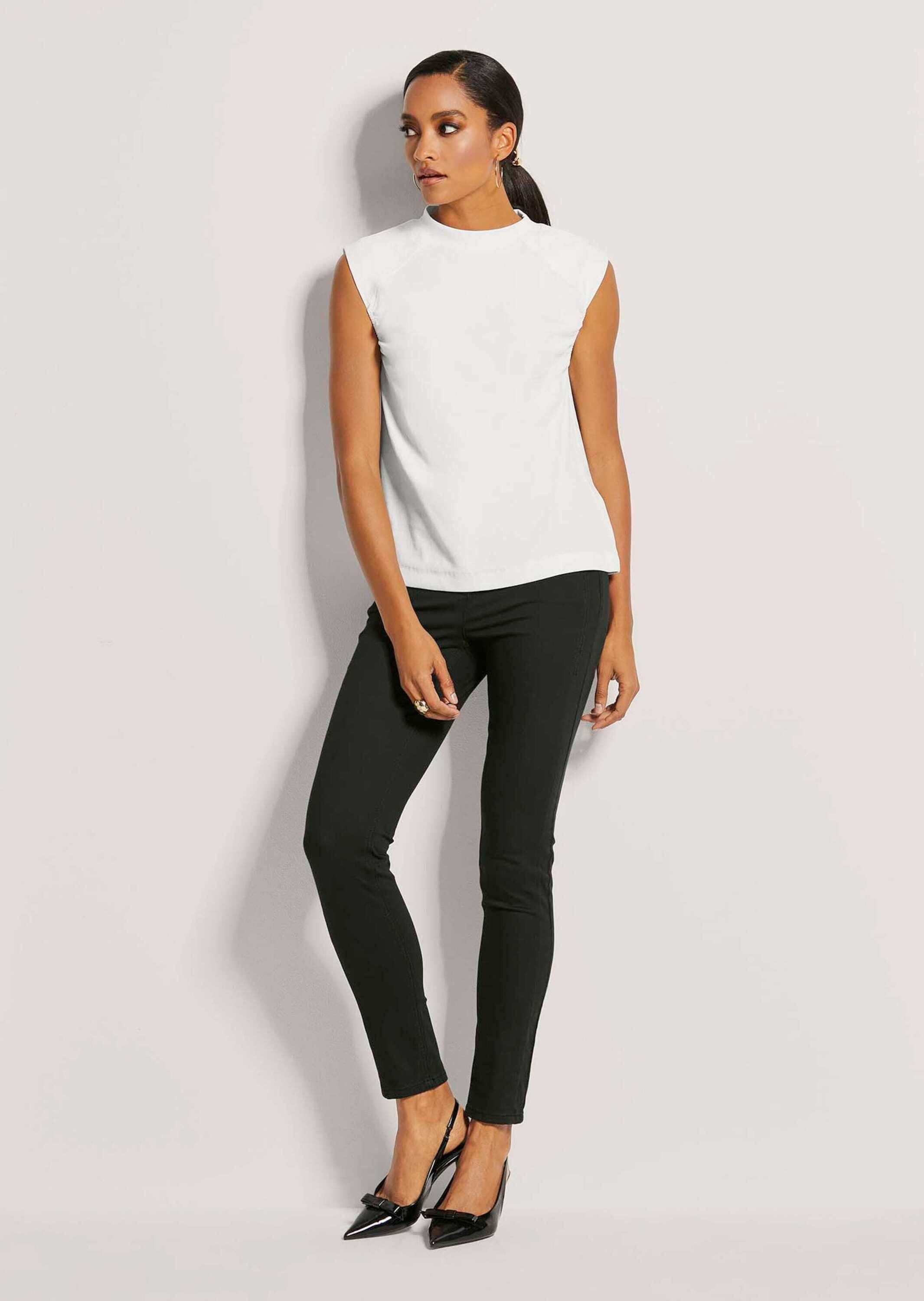 MADELEINE Kurzarmshirt Ärmelfreies Ripp-Shirt günstig online kaufen