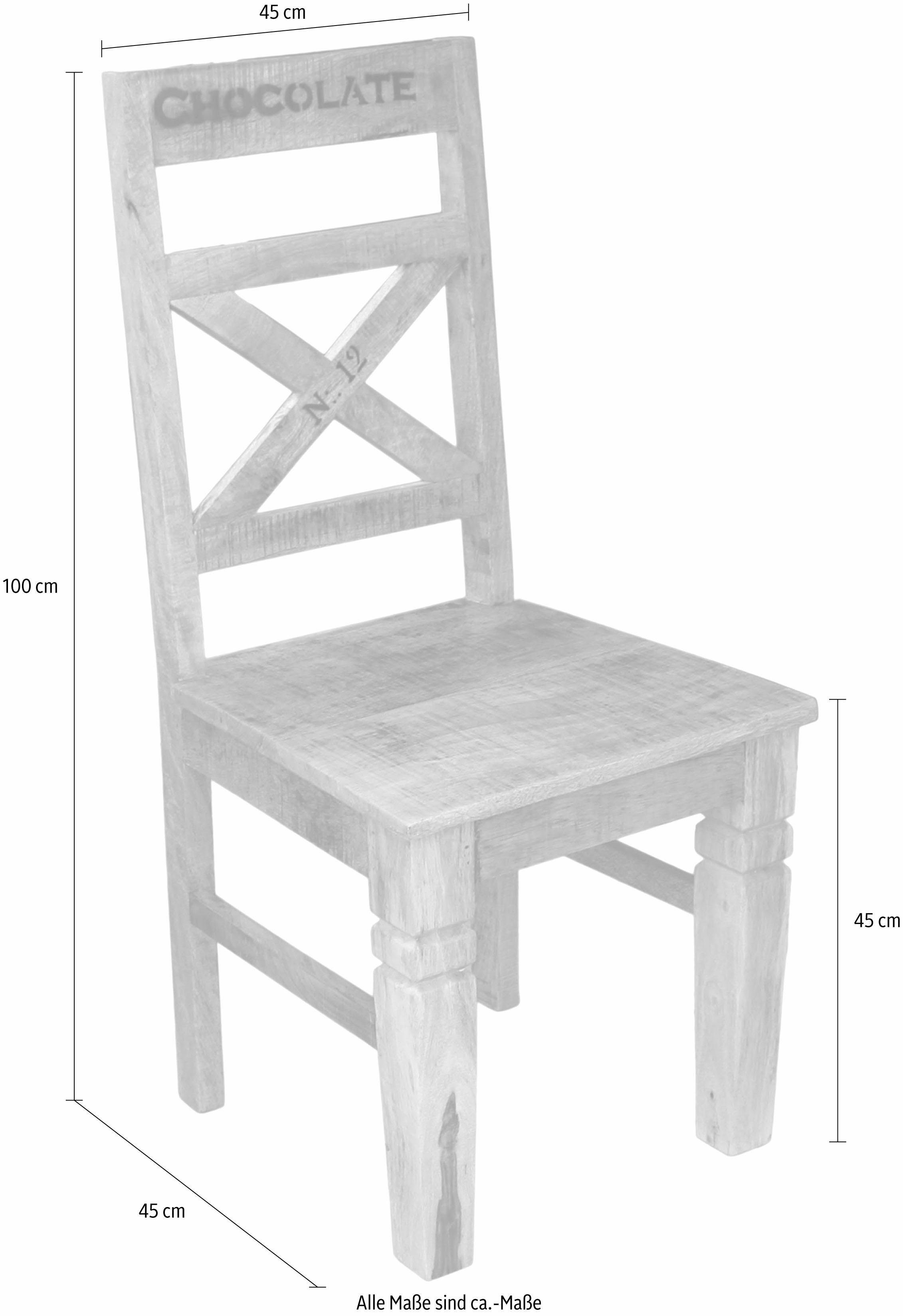 SIT 4-Fußstuhl Rustic (Set, 2 St)