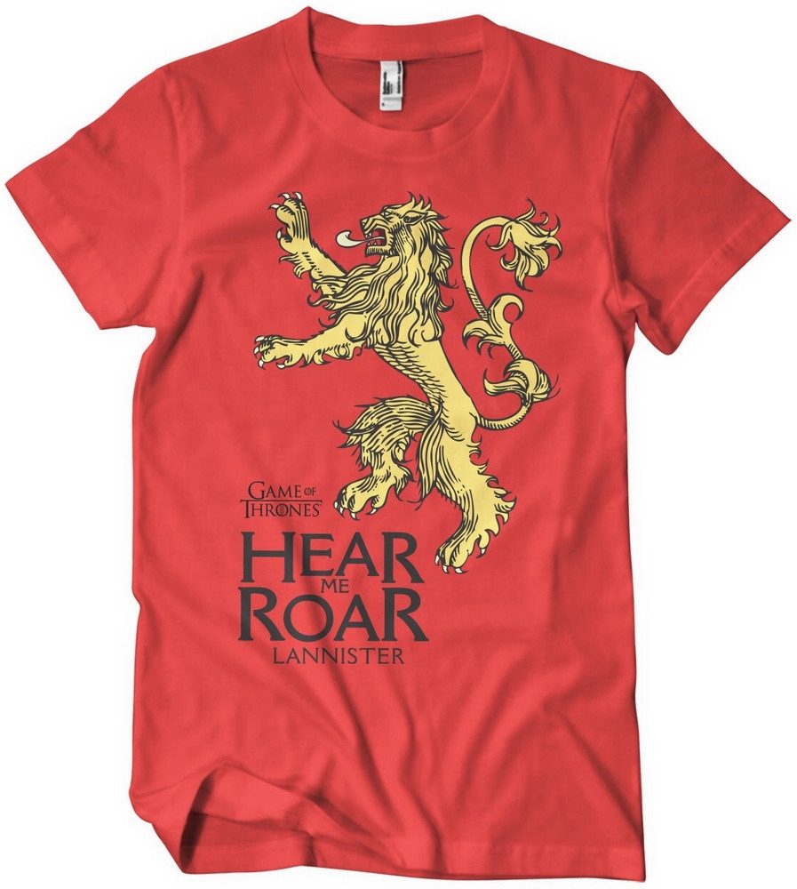 Game of Thrones T-Shirt LannisterHear Me Roar T-Shirt
