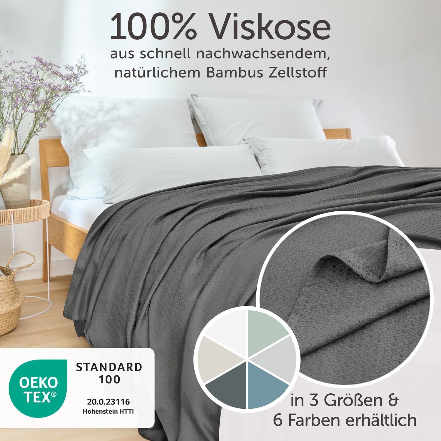 Blumtal Microfaserbettdecke Kühldecke Sommerdecke Bambus, selbstkühlende günstig online kaufen