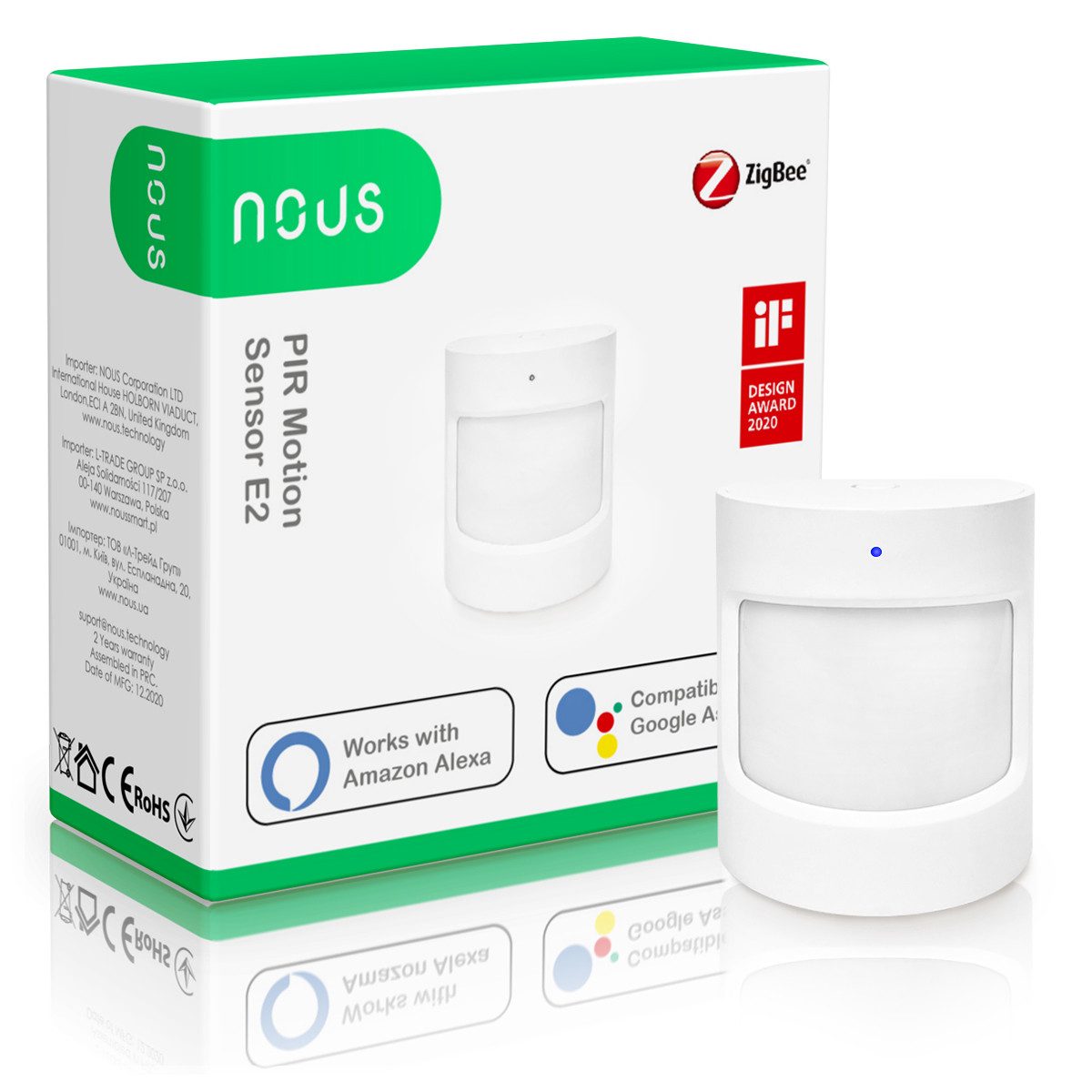NOUS Bewegungsmelder Nous E2 Smarter Bewegungssensor, ZigBee