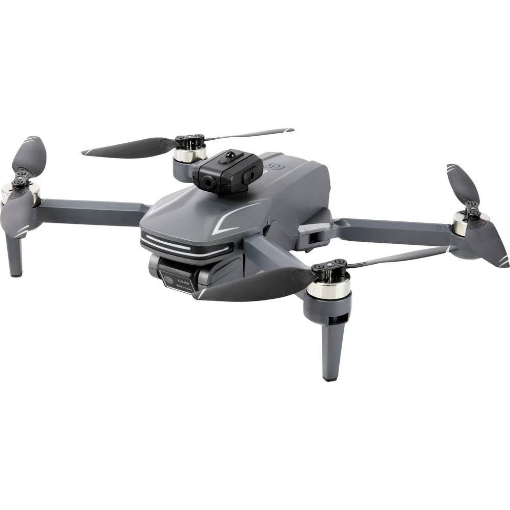 Amewi AMXFlight X4KPro Quadrocopter RtF Kameraflug Grau 25363 Quadrocopter (inkl. 2 Flugakkus, inkl. Kamera, Smartphone/App kompatibel)