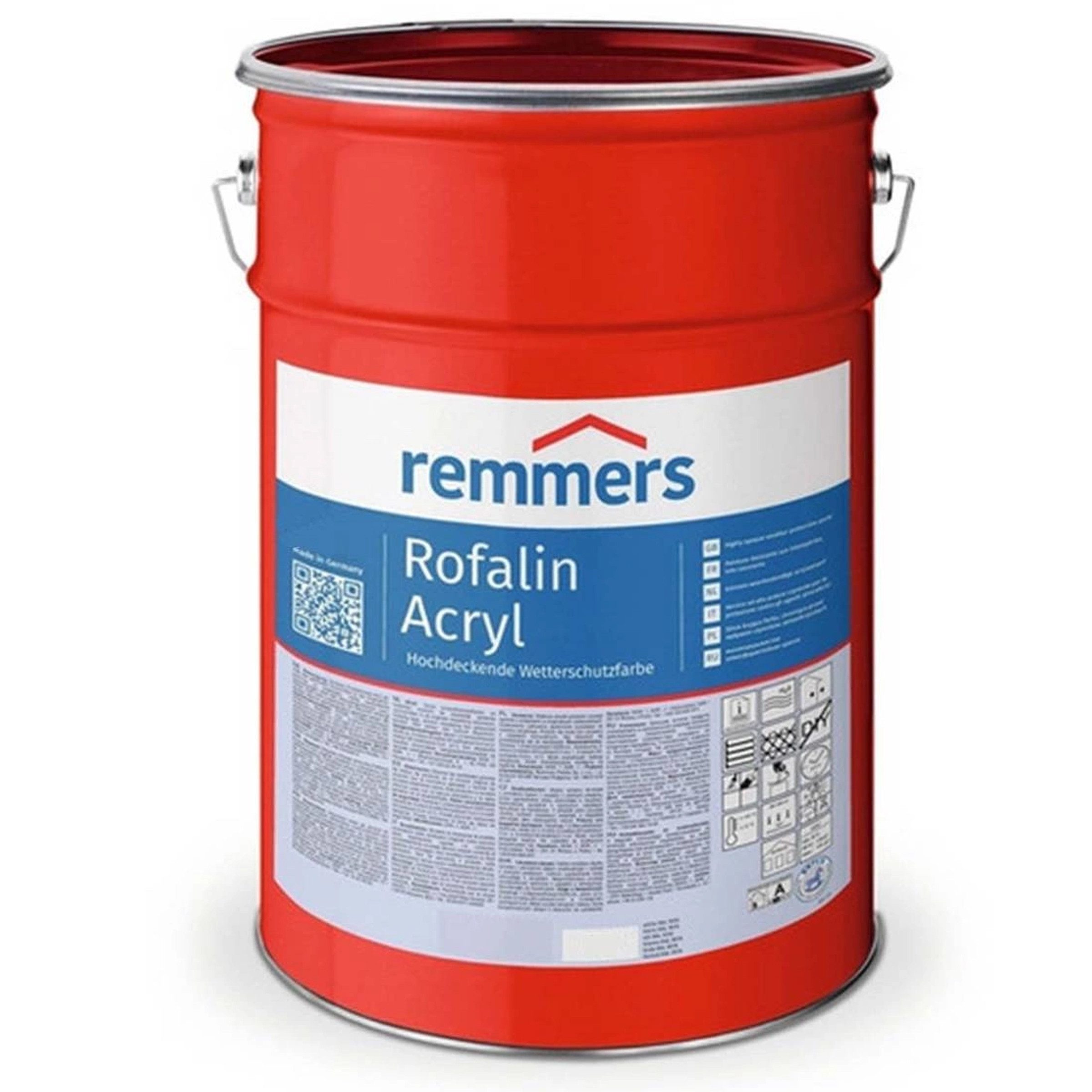 Remmers Holzlack Remmers ROFALIN ACRYL 10L WEIß RAL 9016 Wetterschutzfarbe für Holz