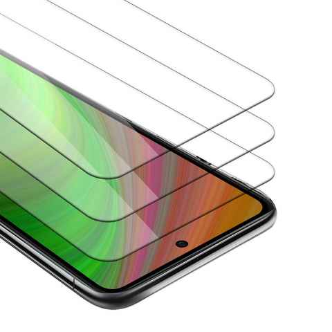 Cadorabo Schutzfolie Samsung Galaxy A52 (4G / 5G) / A52s, (3-St), 3x Schutzglas Panzer Folie (Tempered) Display-Schutzglas mit 3D Touch