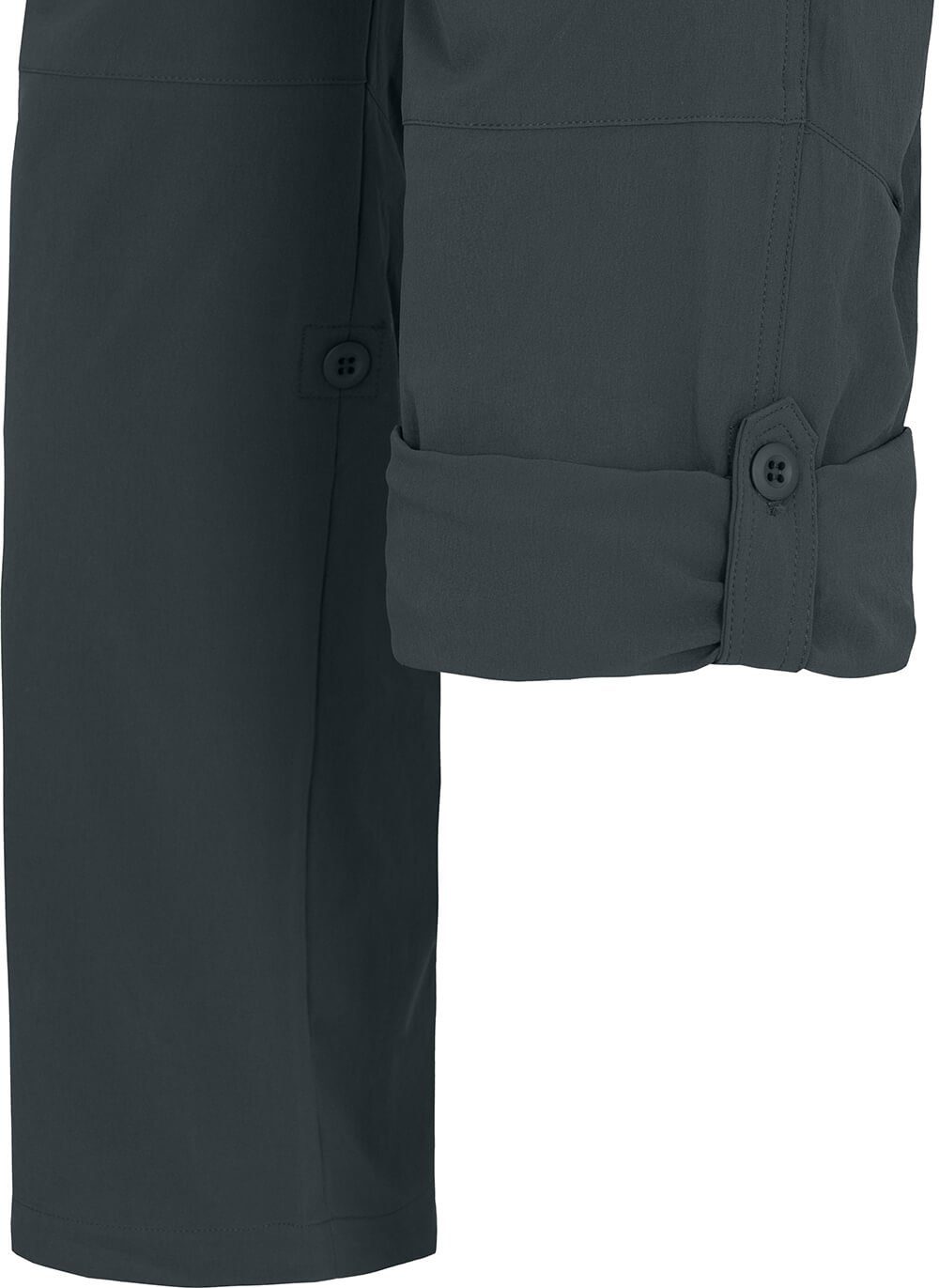 Bergson Outdoorhose REDWOOD Herren Wanderhose, vielseitig, pflegeleicht, Kurzgrößen, dunkel grau – Bild 4 von 5