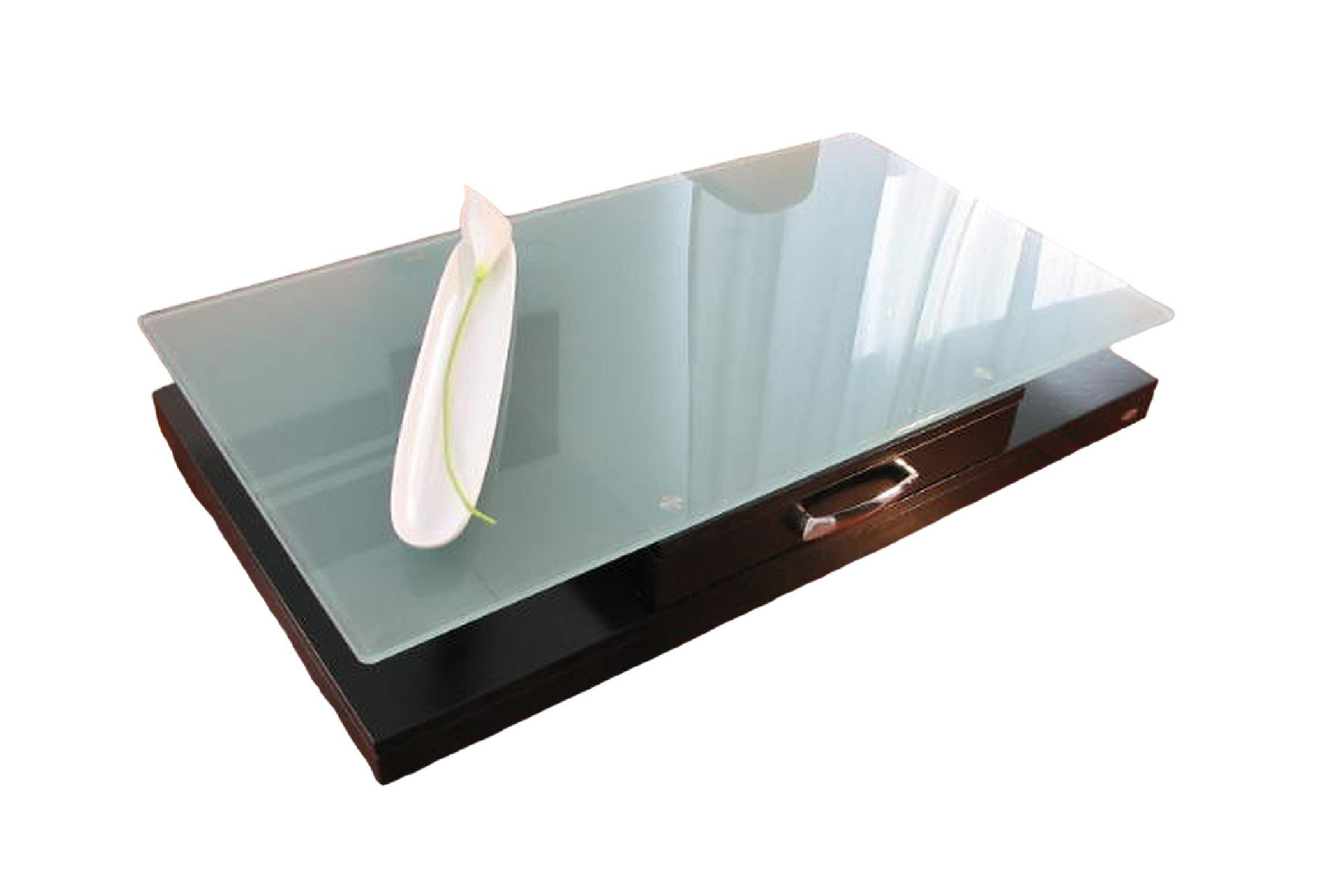 carl svensson Couchtisch Design Tisch V-470 Schwarz Milchglas Carl Svensson
