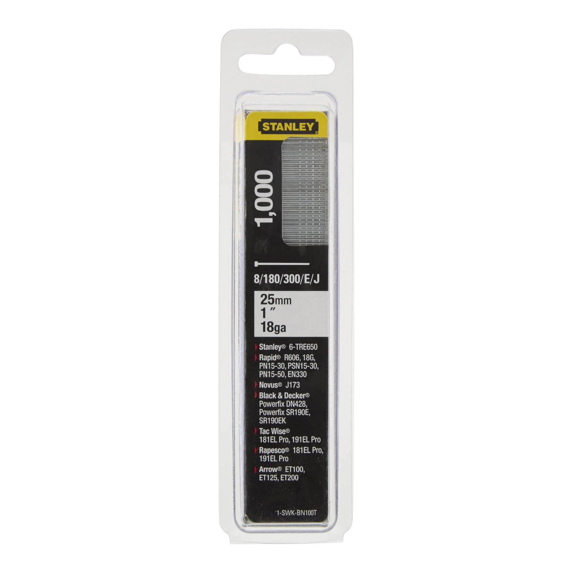 STANLEY Zubehör-Set Stanley NAGEL TYP J 25MM / 1"18GA