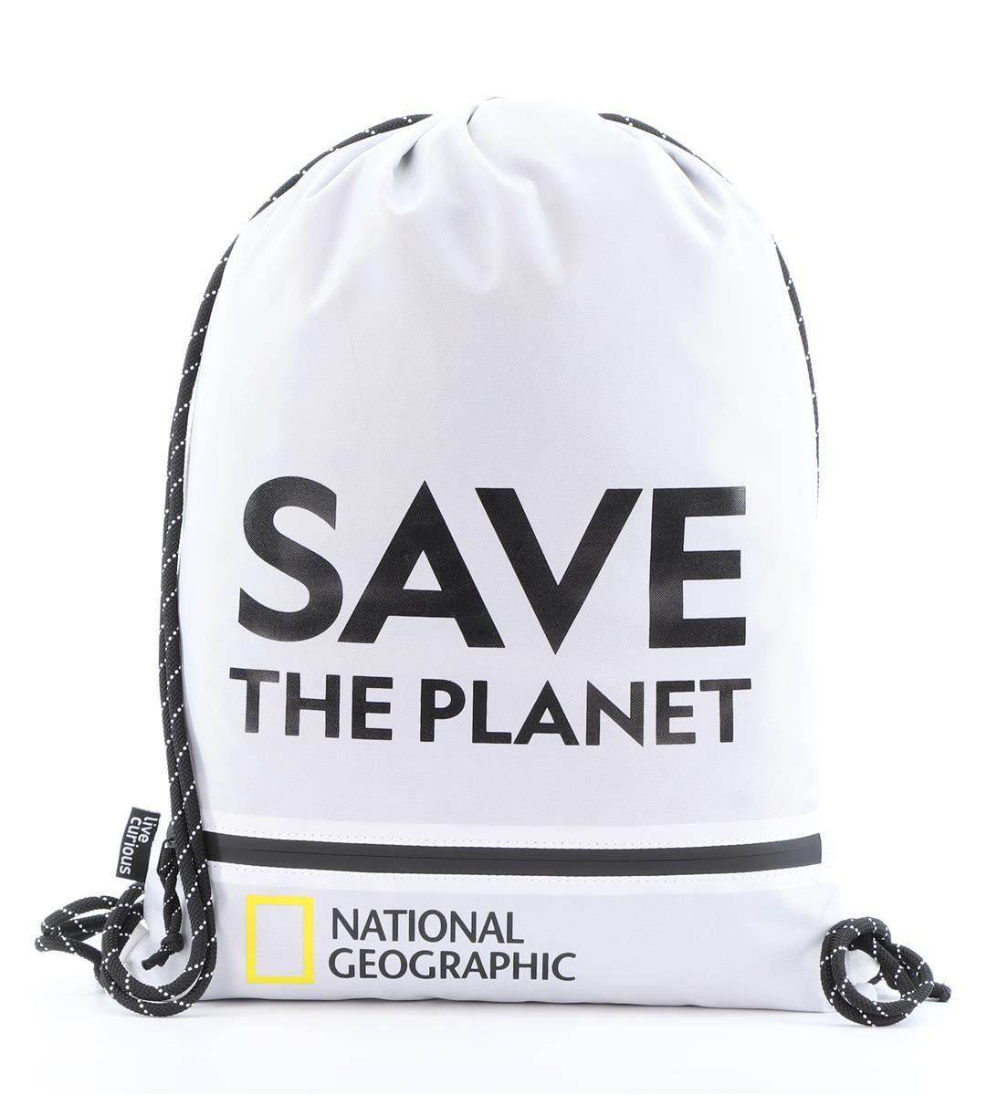 NATIONAL GEOGRAPHIC Turnbeutel Saturn N08904 Sportbeutel (ein Stück, 1-tlg., ca. B/H/T 34/49/0,5 cm), recycelt