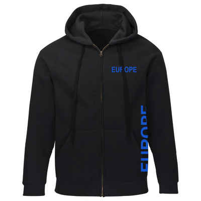 multifanshop Kapuzensweatjacke Europe - Brust & Seite - Pullover