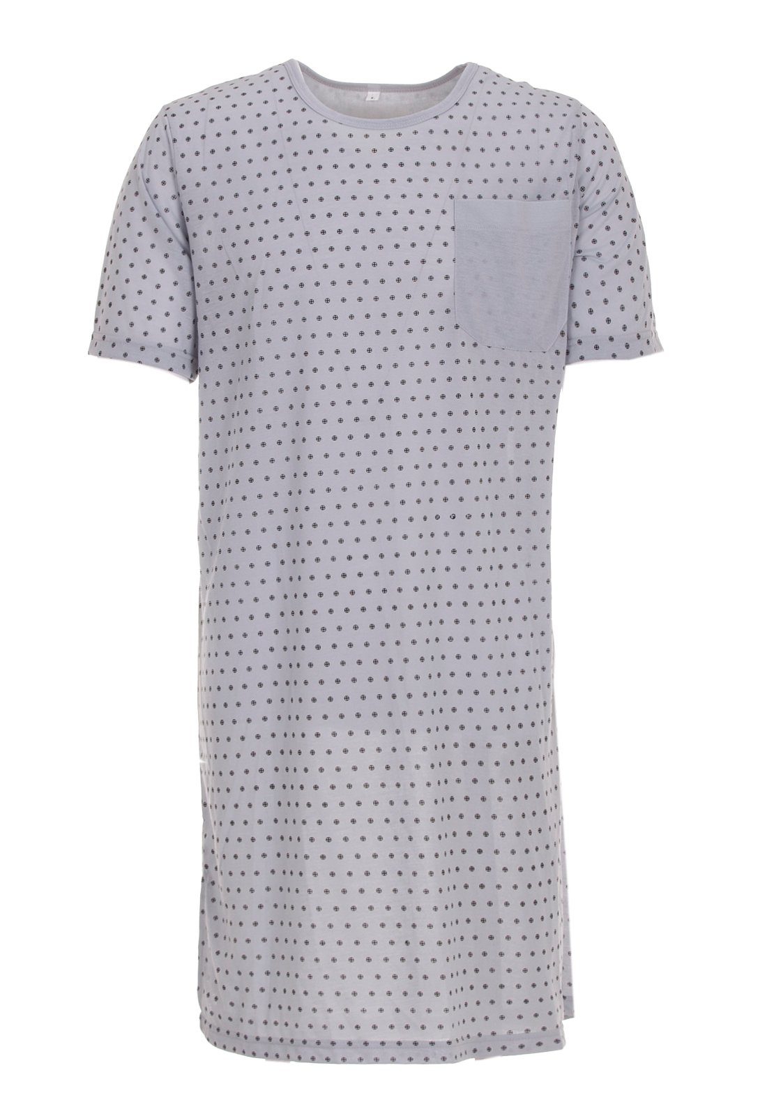 grau Nachthemd - Lucky Ball Nachthemd Kurzarm