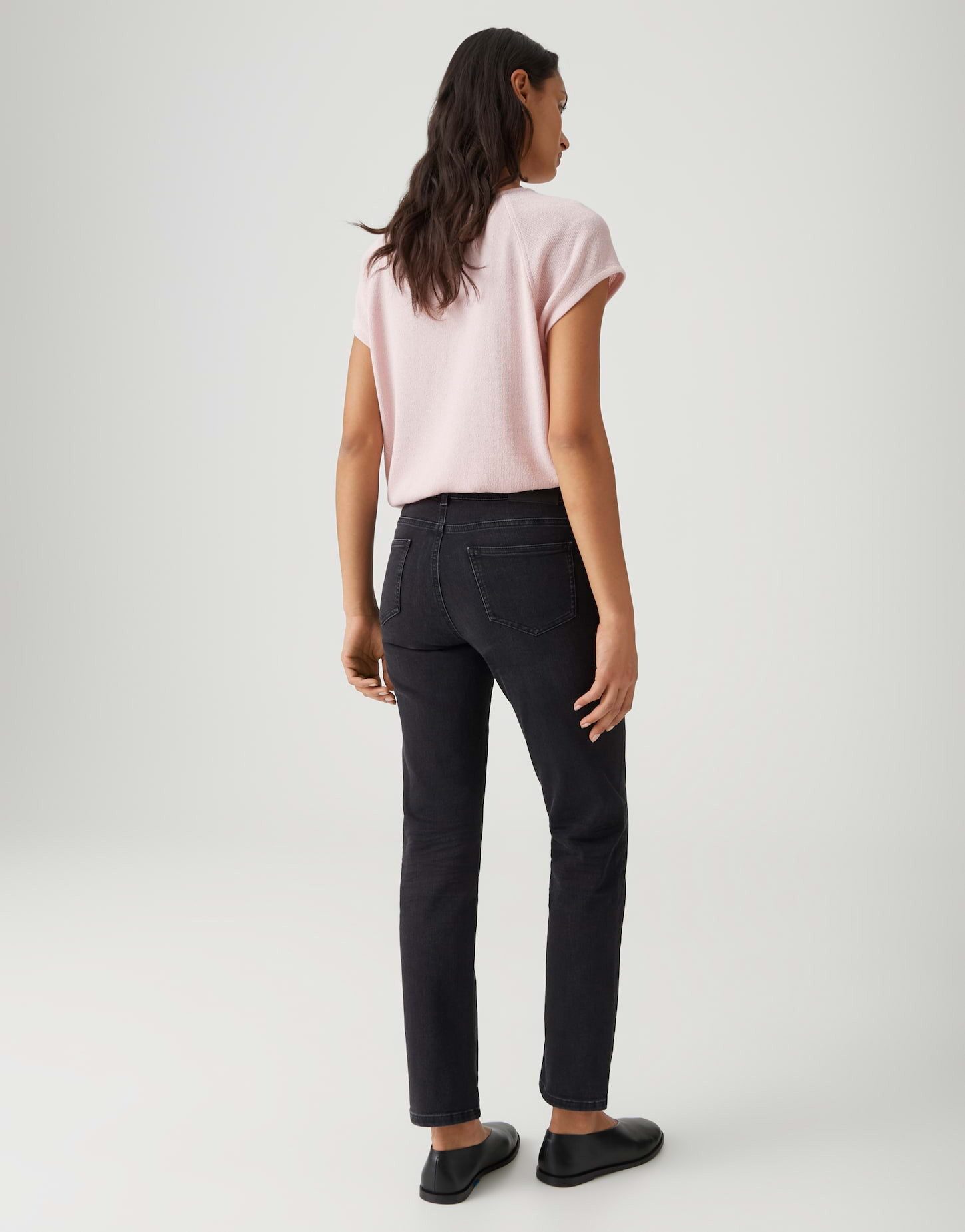 OPUS PANTS Slim-fit-Jeans MELLY BASE Slim Jeans mit Powerstretch Mid Rise Vielseitig kombinierbar für Looks