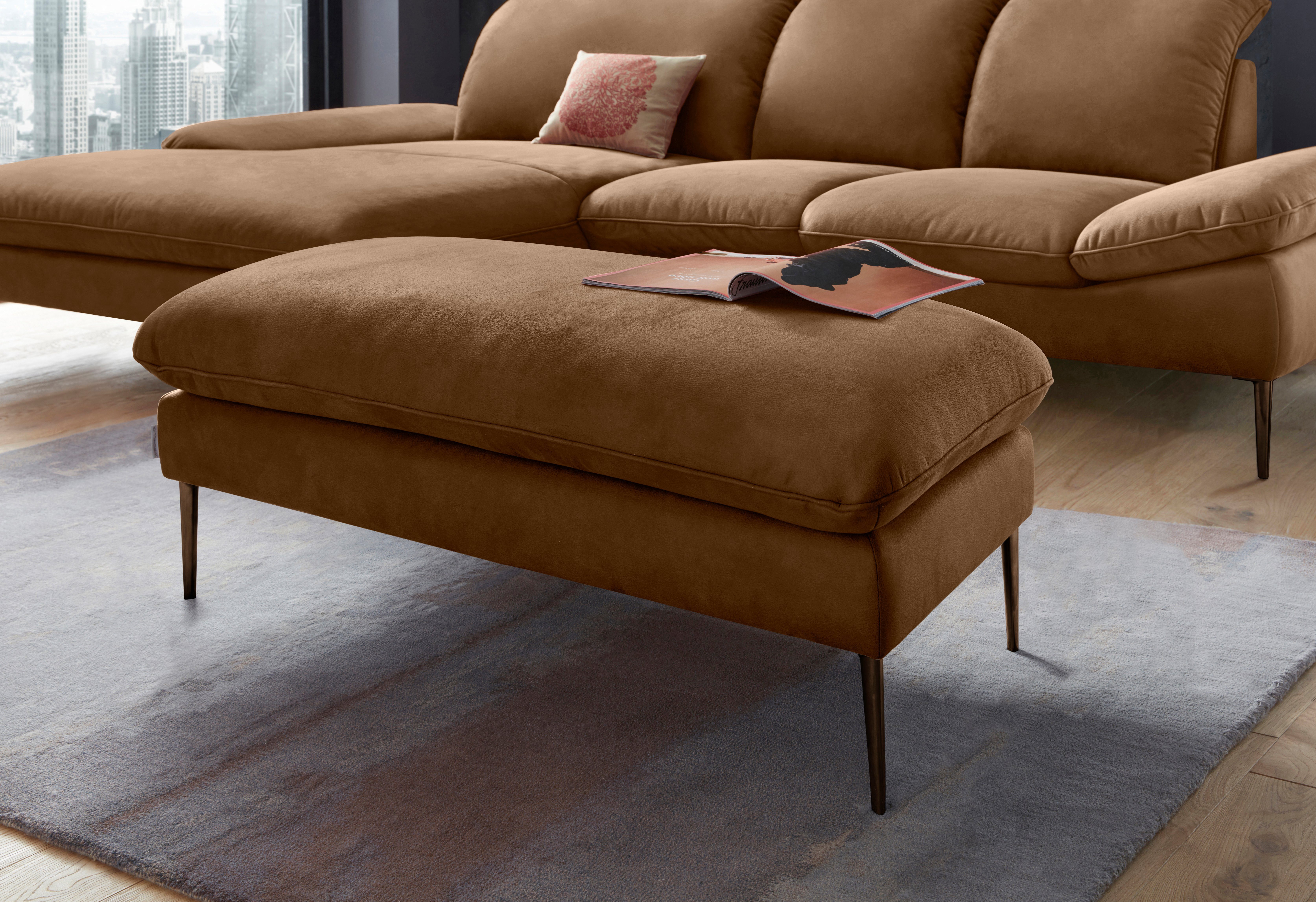 W.SCHILLIG Hocker enjoy&MORE, Füße bronze pulverbeschichtet, Breite 106 cm