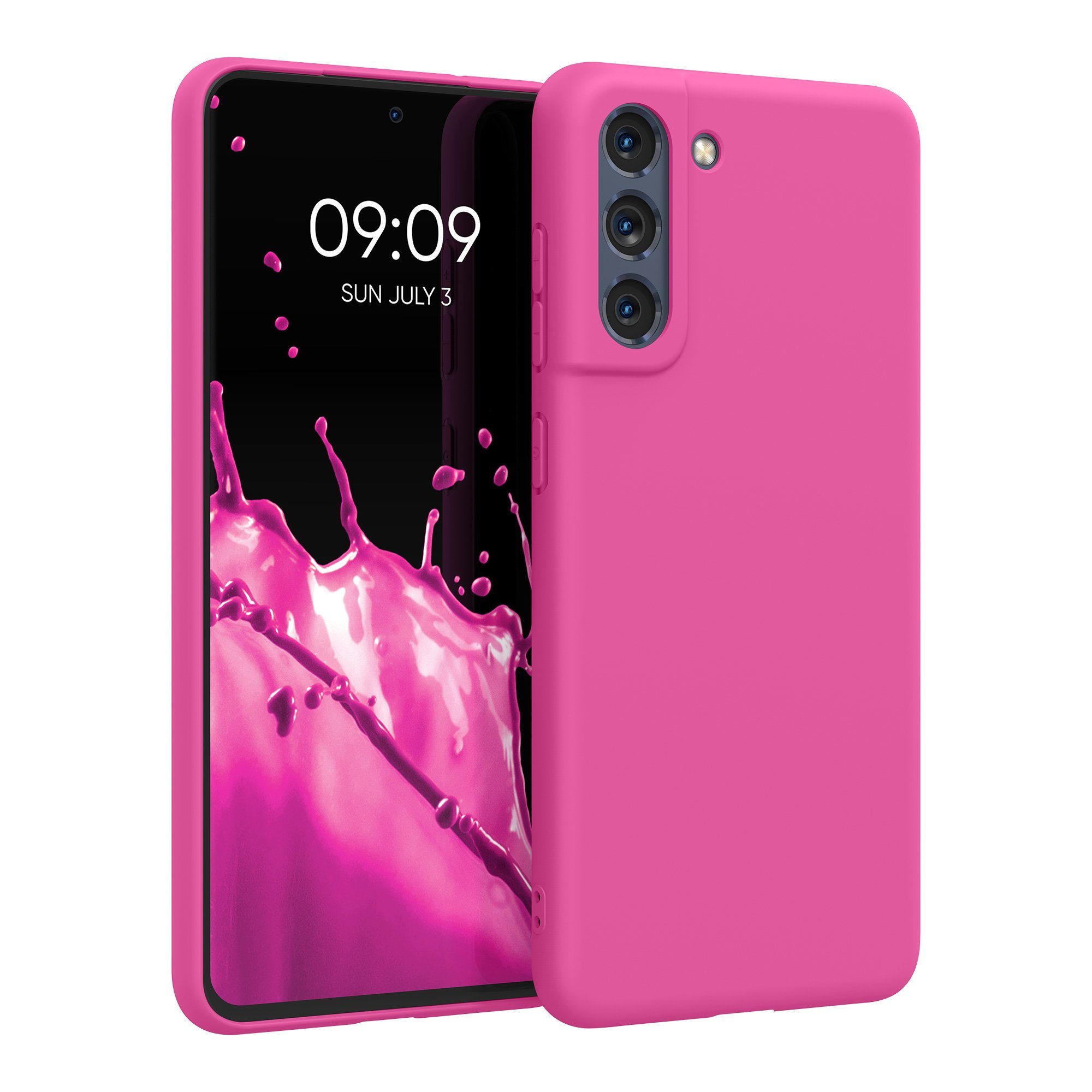 kwmobile Handyhülle Hülle für Samsung Galaxy S21 FE, Hülle Silikon - Soft Handyhülle - Handy Case Cover