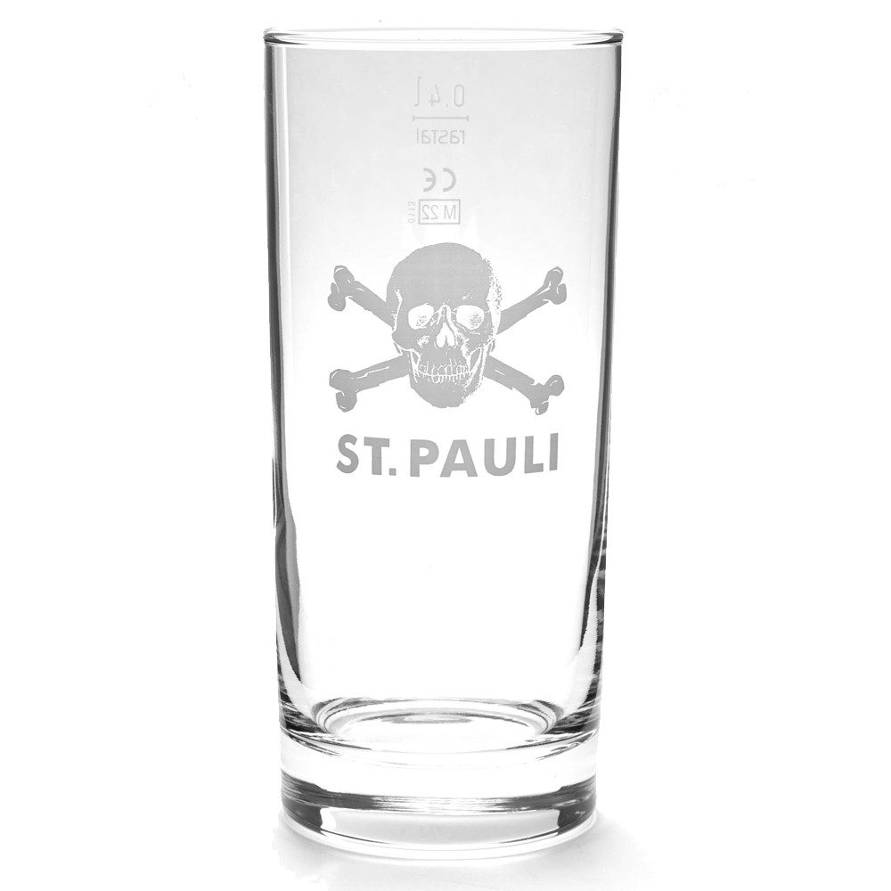 FC St. Pauli Glas FC St. Pauli Glas FC St. Pauli 0,4 L Totenkopf