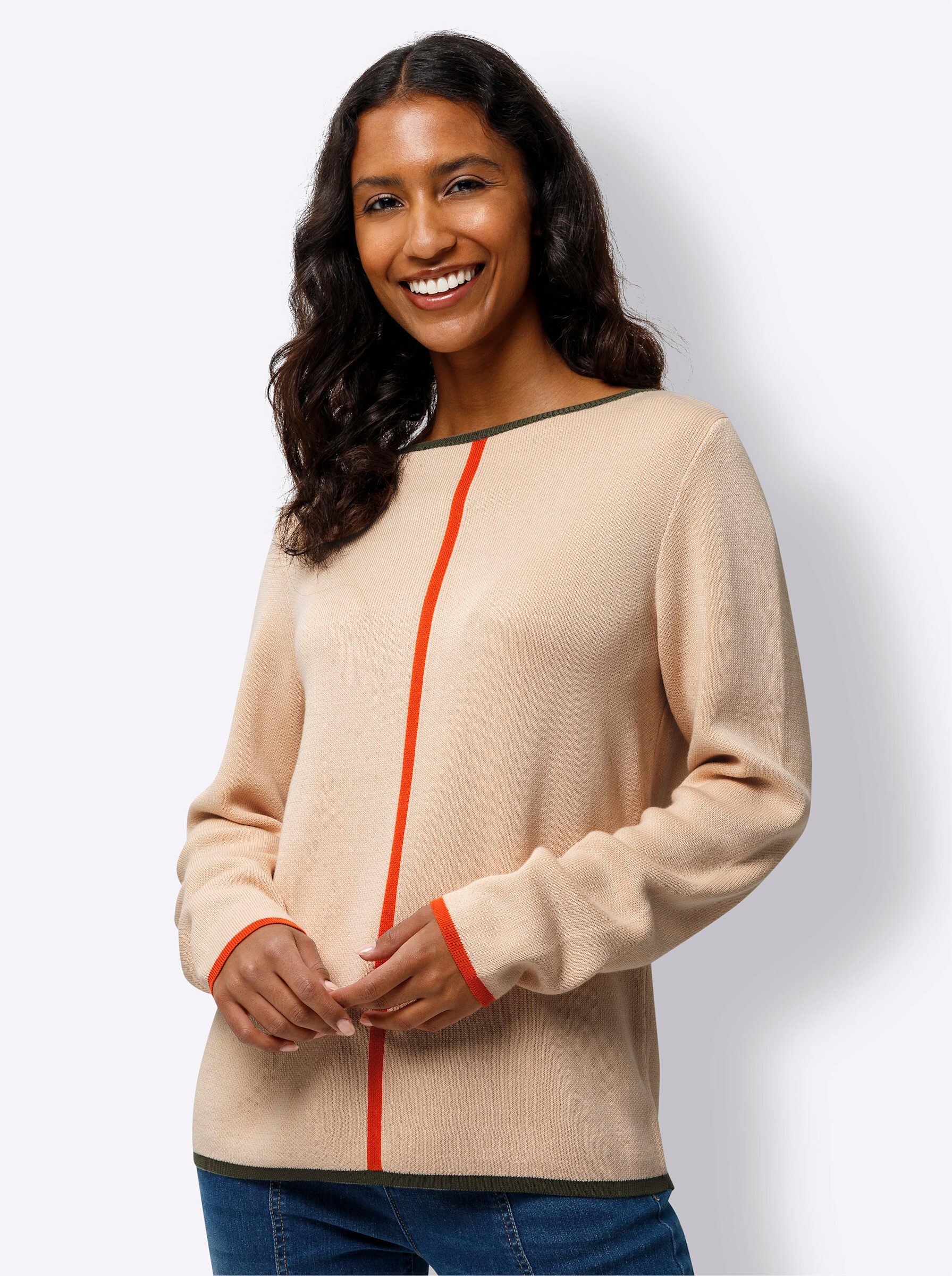 heine Strickpullover Pullover Langarm Jacquard
