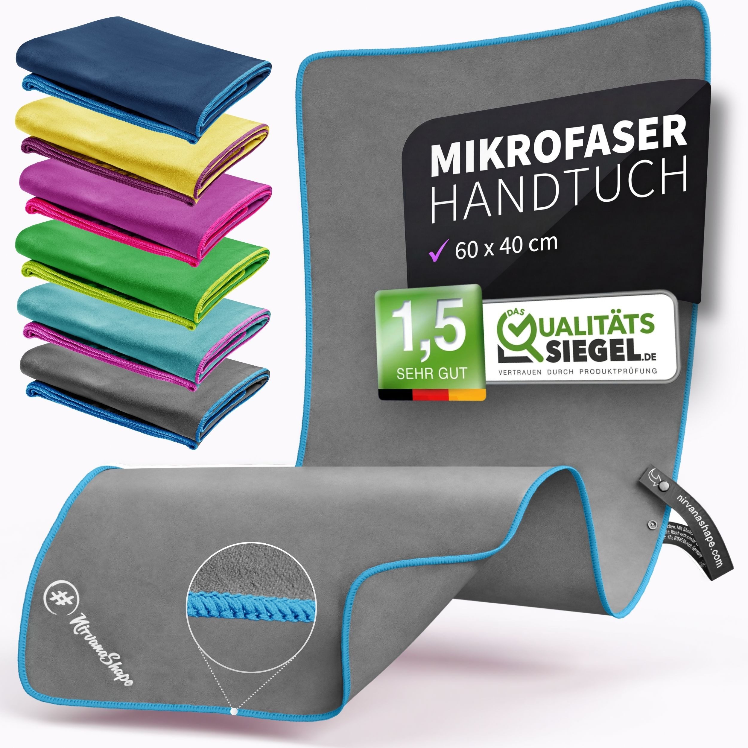 Reisehandtuch Mikrofaser Handtücher Set, Badehandtuch, Reisehandtuch, Strandtuch