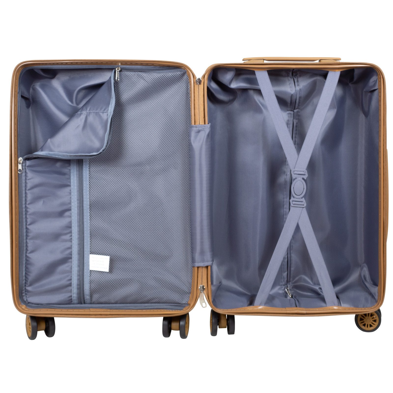 Trendyshop365 Trolleyset Kofferset 3 tlg Hartschale Barbados ABS 4 Rollen Zahlenschloss, (Hartschale), ABS, robust und kratzunempfindlich