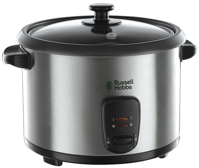 RUSSELL HOBBS Reiskocher 19750-56 „Cook@Home“, 700 W, inkl. Reislöffel & Messbecher, Dampfkorb für Gemüse/Fisch