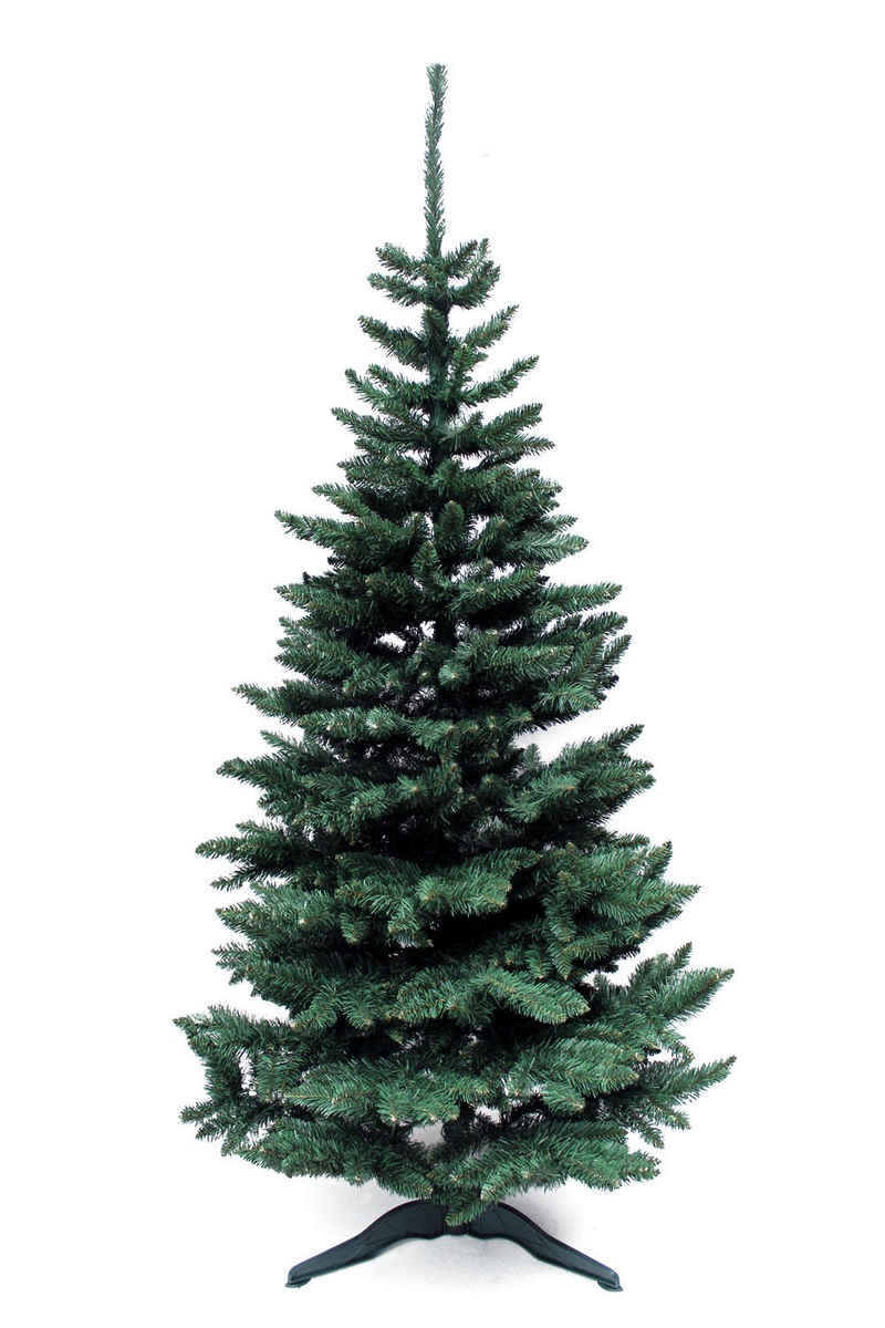 Arnusa Künstlicher Weihnachtsbaum 220 cm mit Ständer Kunsttanne, Edeltanne, natürliches Aussehen