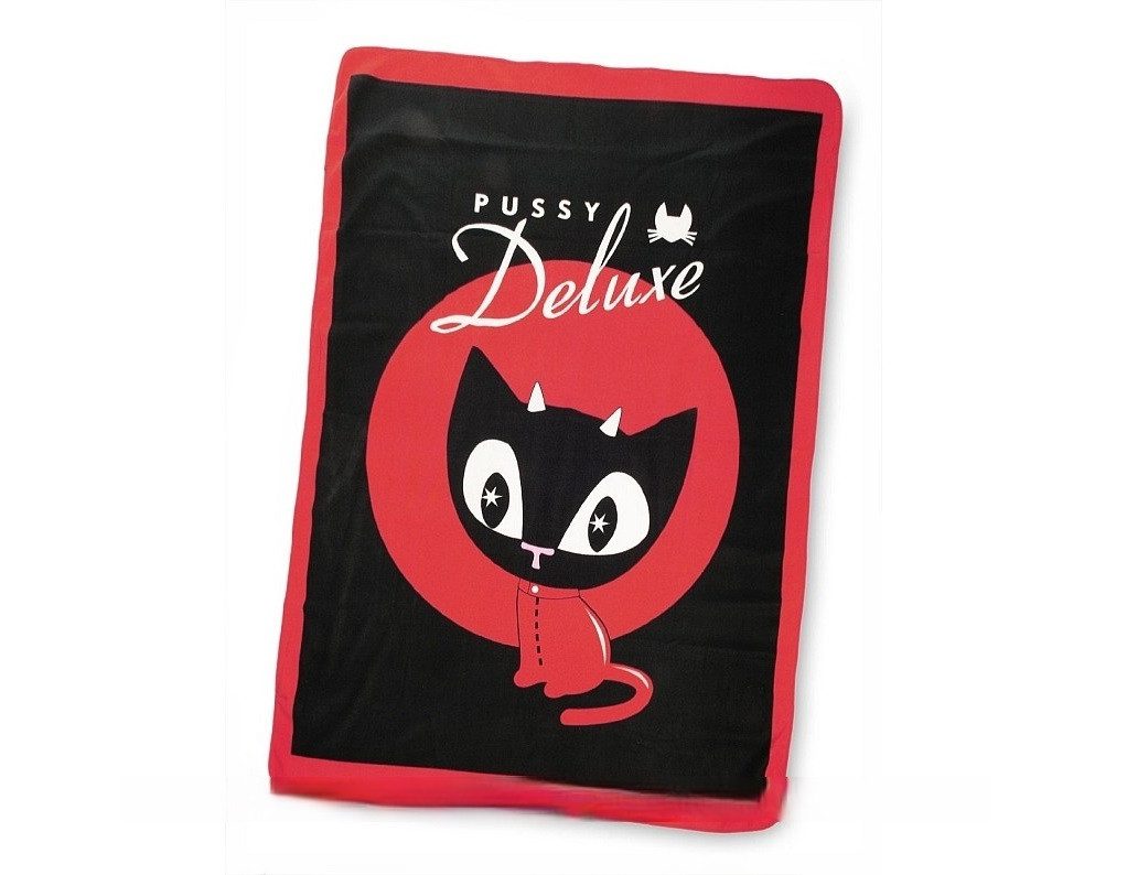 Kinderdecke Pussy Deluxe Fleecedecke Devil Kitten, 150x200 cm, Kuscheldecke, Pussy Deluxe