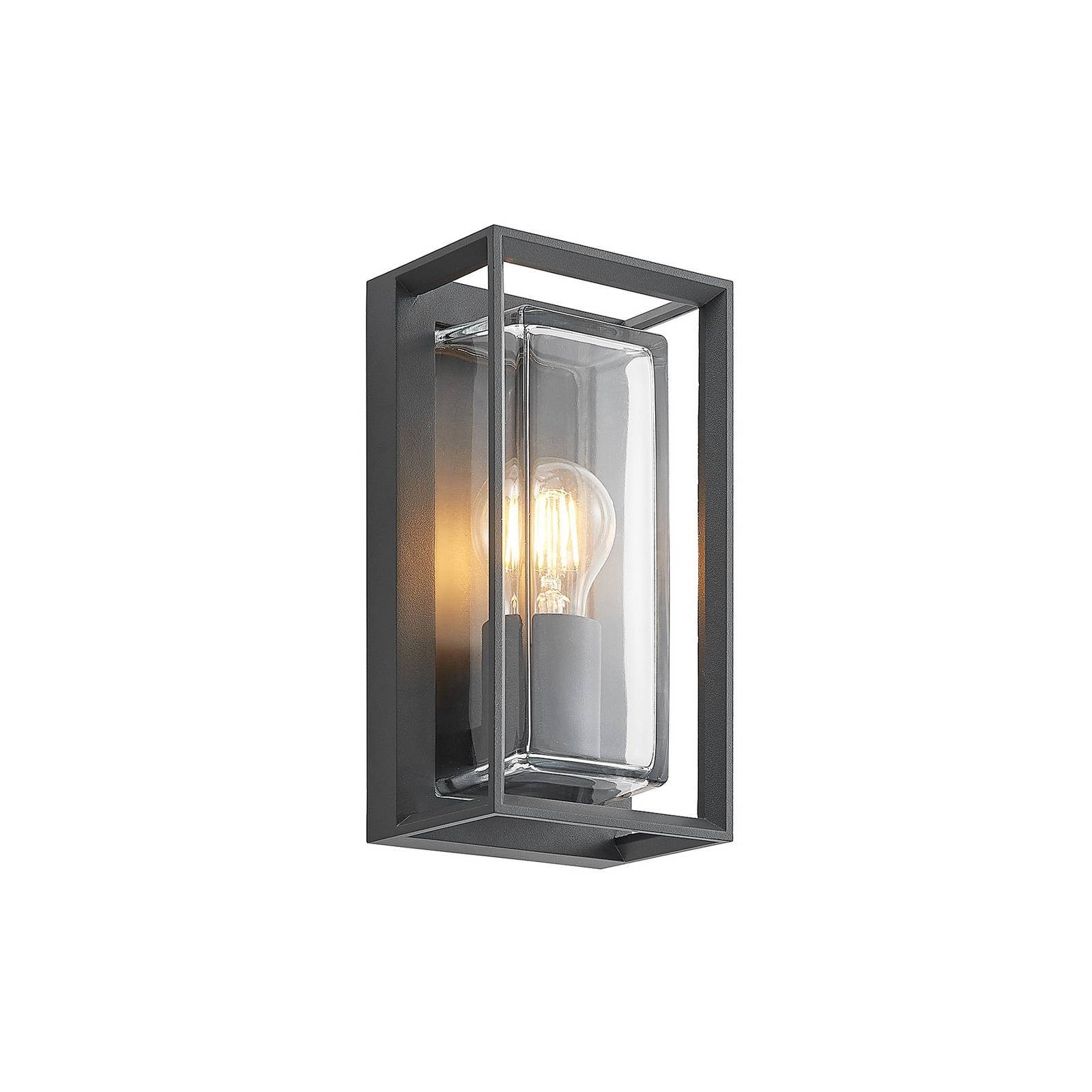 Arcchio Außen-Wandleuchte Ismera, Metall, Schwarz IP65mit Bewegungsmelder, 1 x 15 W LED