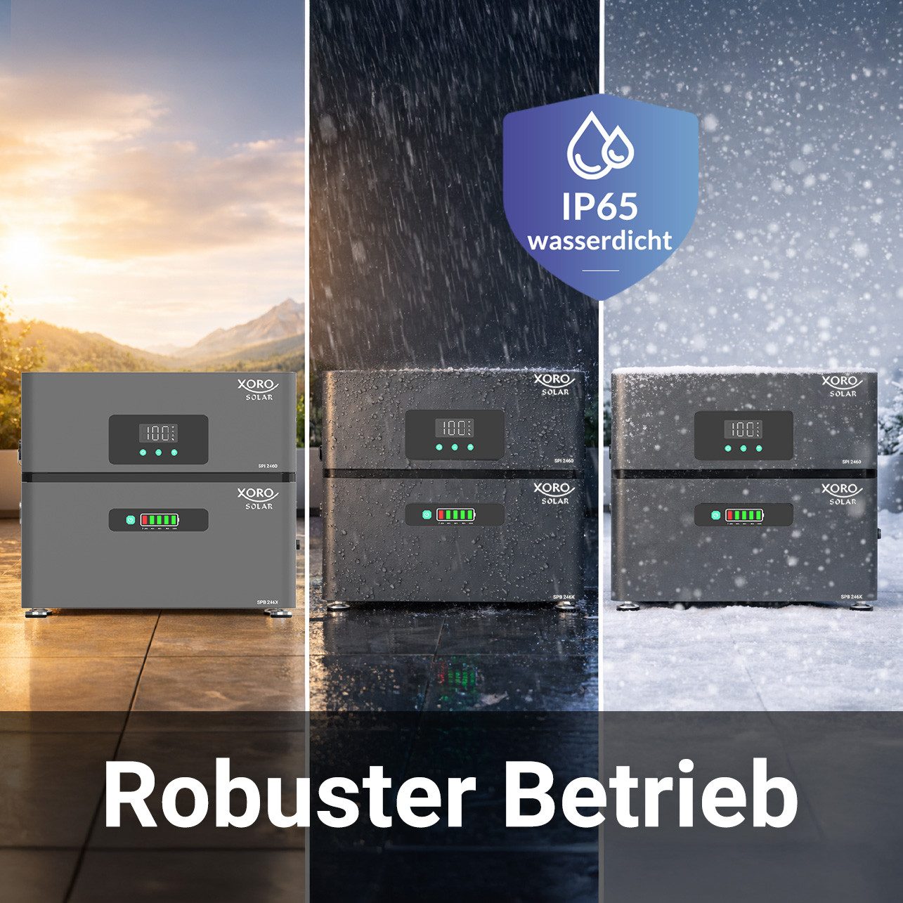 XORO SOLAR SPB 246X – 2,4 kWh Erweiterungsbatterie für ATLAS und ATLAS PLUS Stromspeicher XORO SOLAR SPB 246X Erweiterungsbatterie 50000 mAh (48 V), Modulares Energiemodul mit automatischer Sicherheitssteuerung