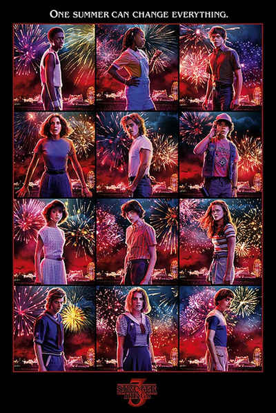 PYRAMID Poster Stranger Things Poster Season 3 Collage 61 x 91,5 cm