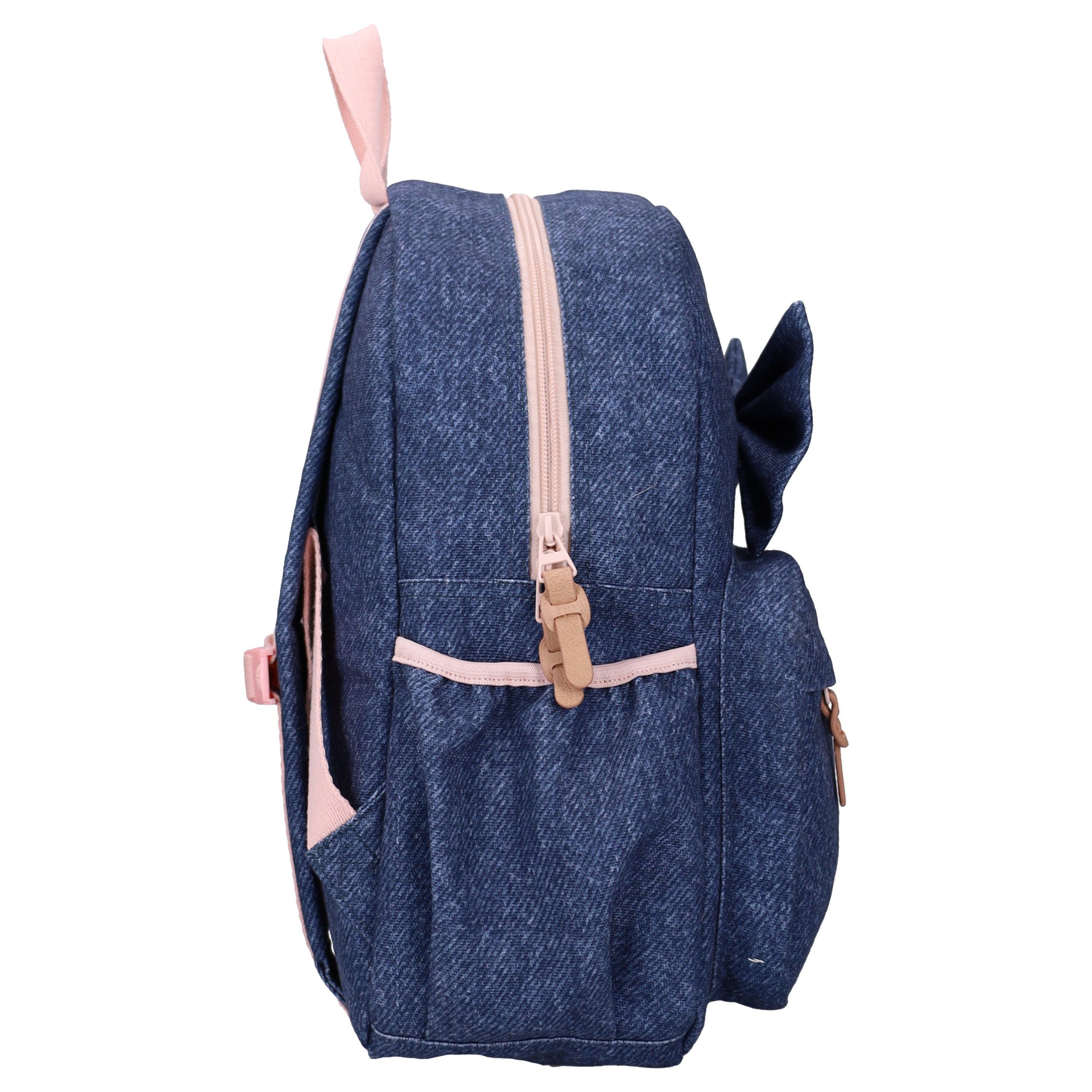 Kidzroom Rucksack Blossom And Bows Kinder Rucksack Denim Optik