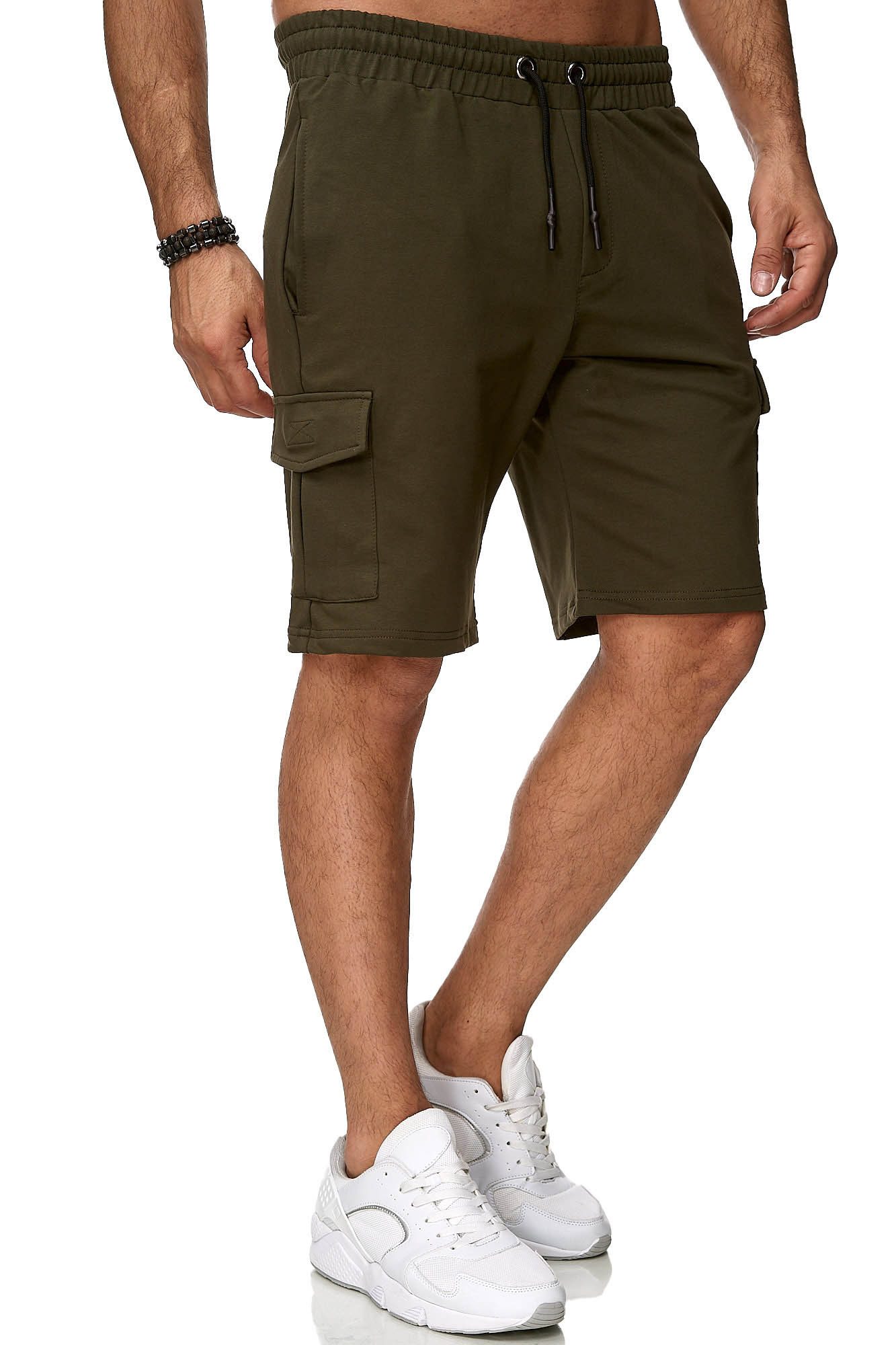 Reslad Sweatshorts Reslad Kurze Hose Herren Cargo Bermuda Shorts Jogginghose Sport-Hose (1-tlg) Sweatshorts Jogginghose mit Cargo-Taschen