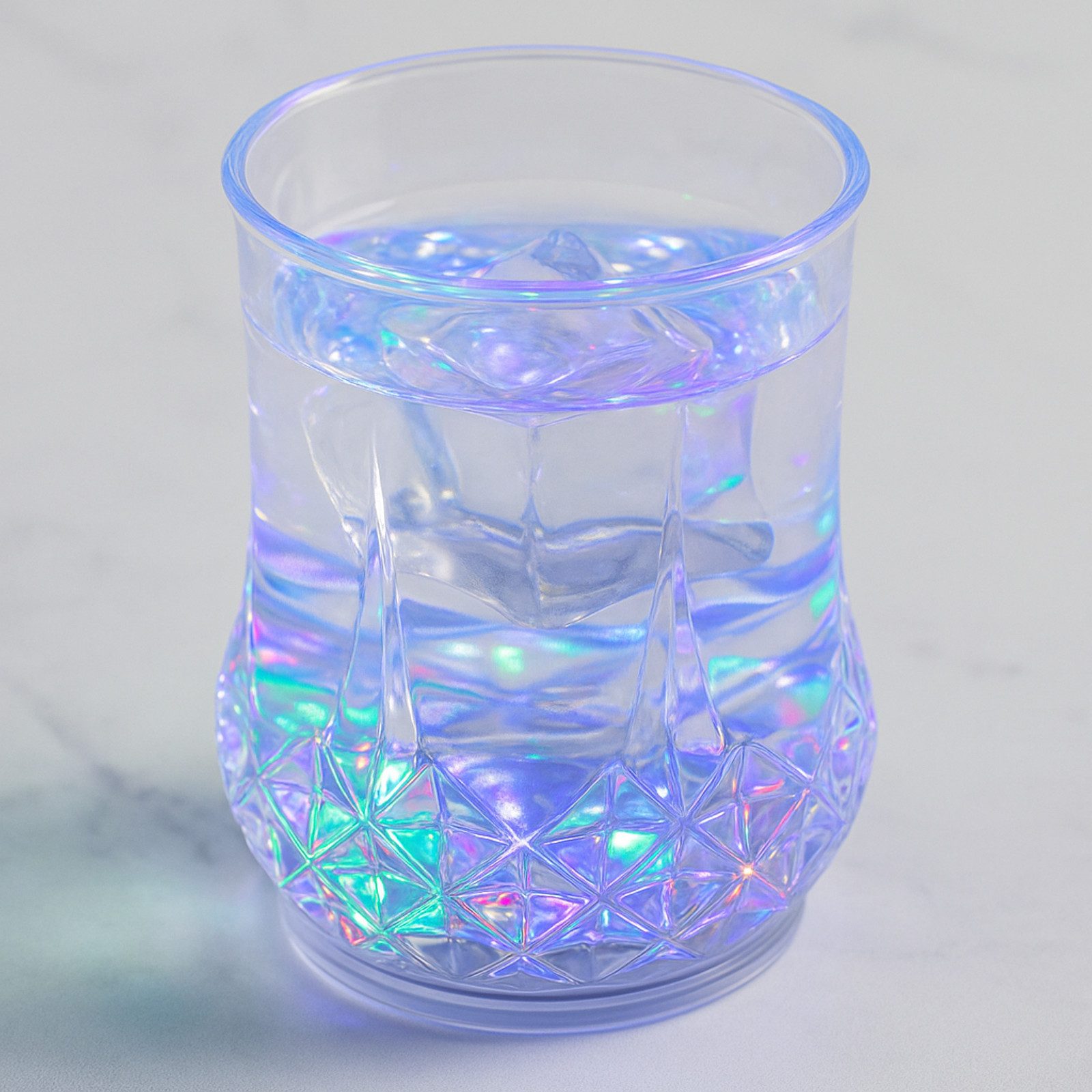 Gravidus Schnapsglas 2er Set bunte LED Trinkgläser mit Farbwechsellicht 210ml Kunststoff, Kunststoff