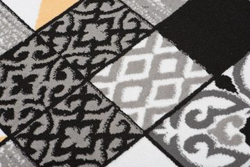 Designteppich Modern Teppich Kurzflor Wohnzimmerteppich Robust und pflegeleicht GRAU, Mazovia, 120 x 170 cm, Fußbodenheizung, Allergiker geeignet, Farbecht, Pflegeleicht