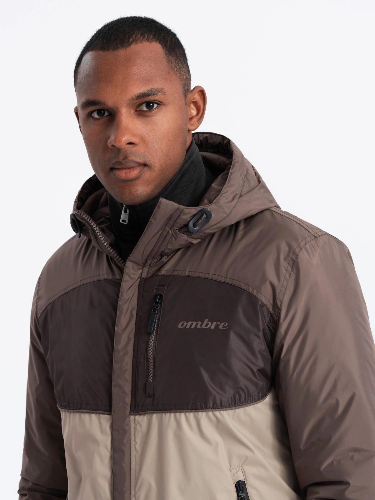 OMBRE Allwetterjacke Leichte farbige Herren-Sportjacke mit Fleece
