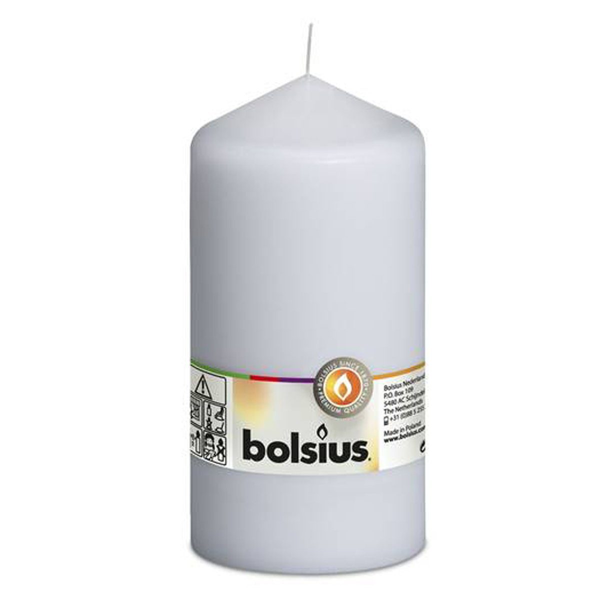 Bolsius Stumpenkerze 15 cm Weiß günstig online kaufen