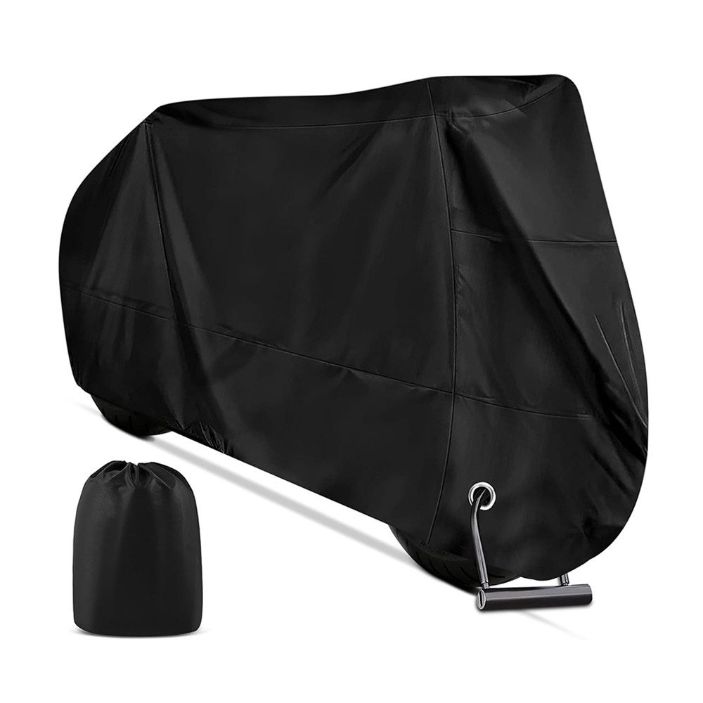 AFKSMILE Fahrradschutzhülle Motorrad Abdeckplane, 210D Wasserfestes UV-Beständiges Motorradgarage, Abdeckplane Outdoor mit Schlossloch, für …