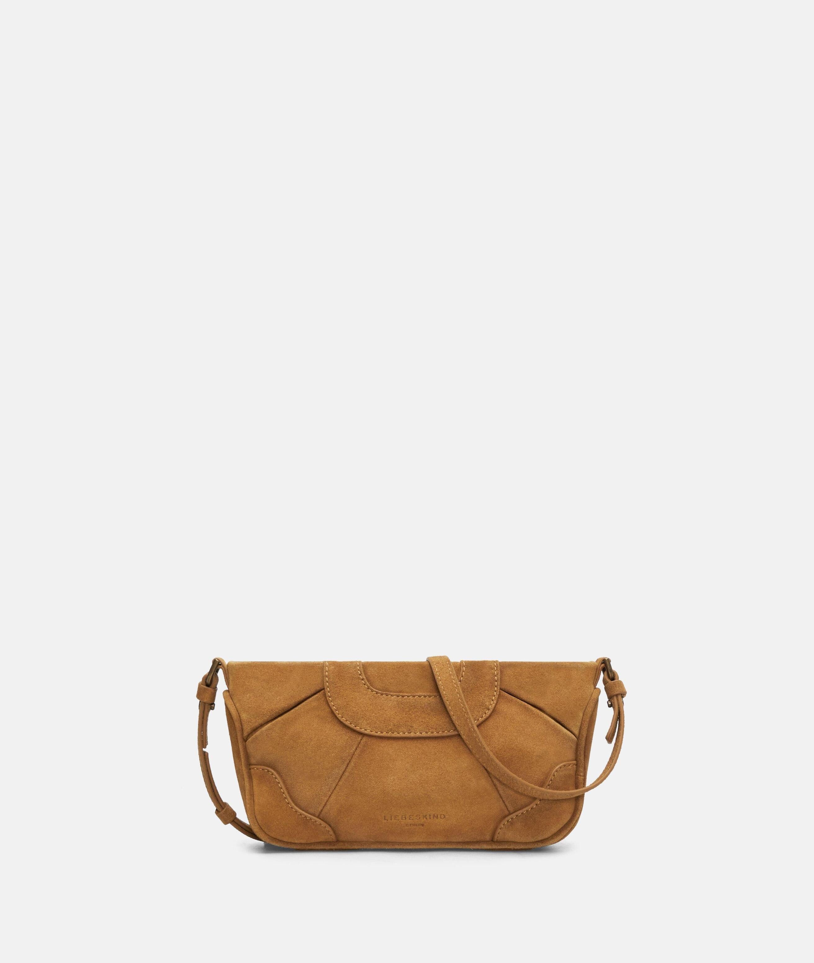 Liebeskind Berlin Umhängetasche Archive Esther Crossbody XS, Kleine Umhängetasche aus Veloursleder
