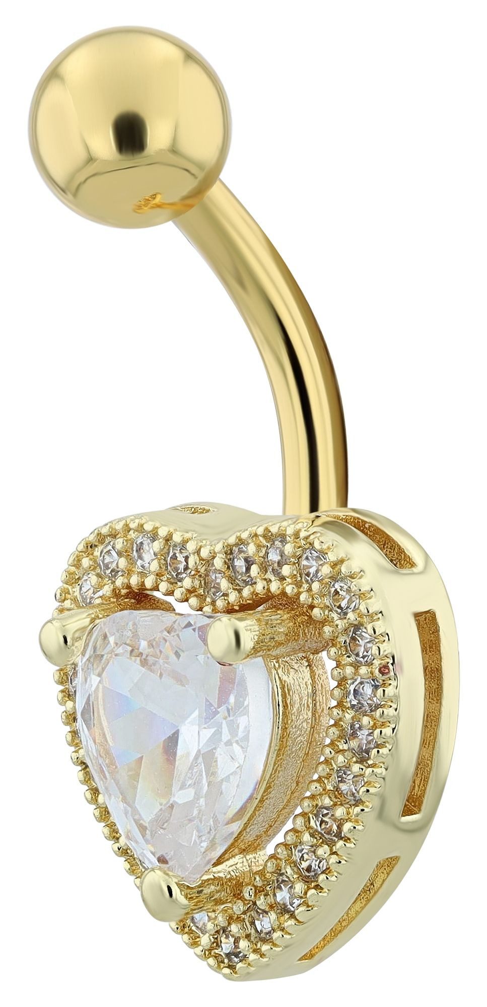 AKZENT Bauchnabelpiercing Lugia Edelstahl gold günstig online kaufen