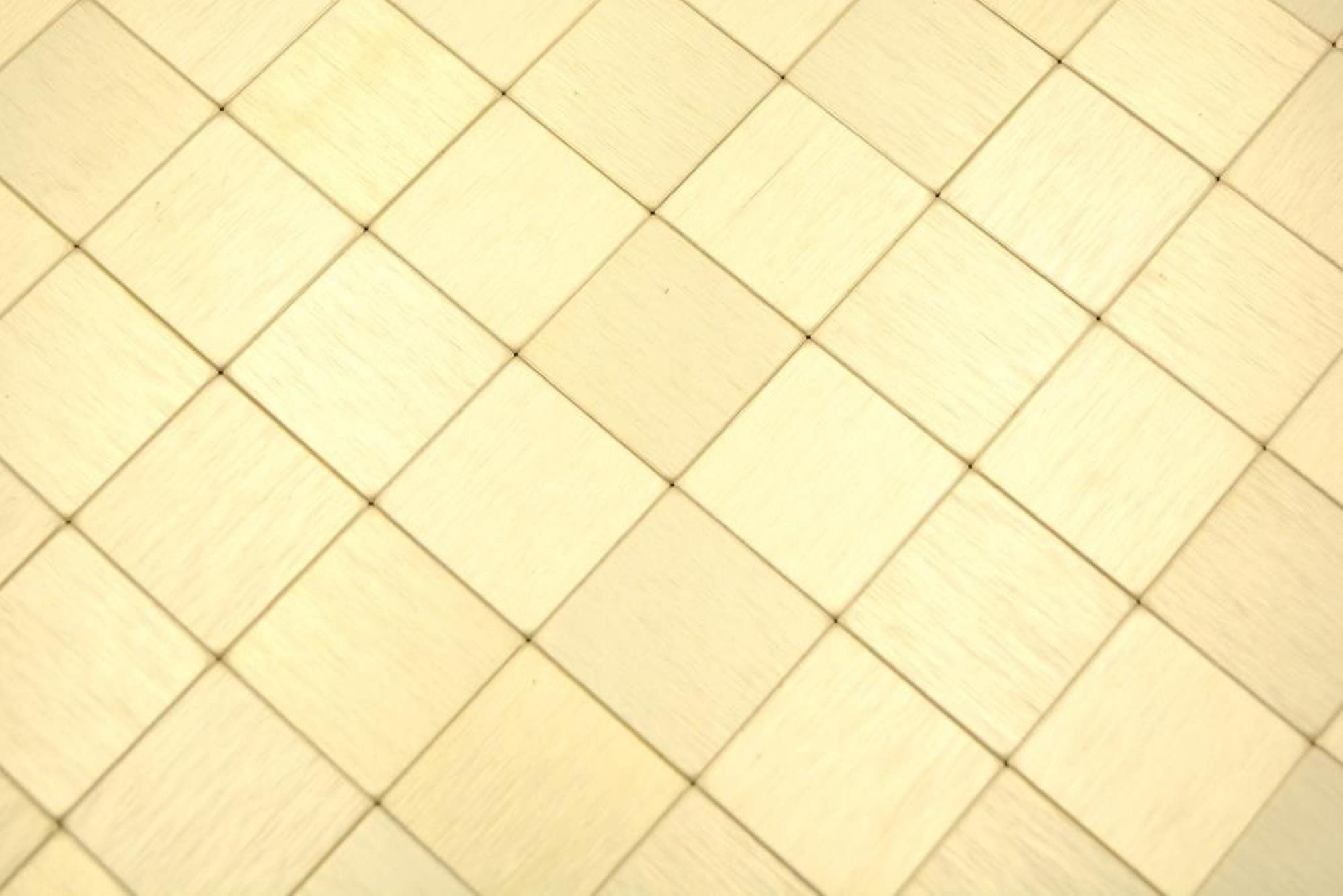 Mosani Mosaikfliesen Selbstklebende Wandfliesen Fliesenspiegel Wanddeko, Aluminium Metall 30.5x30.5, Gold, Spritzwasserbereich geeignet, Küchenrückwand Spritzschutz