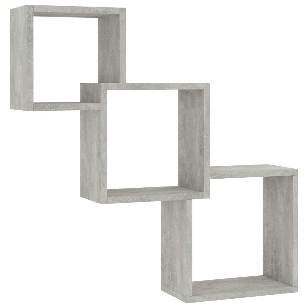 vidaXL Regal Würfel-Wandregale Betongrau 68x15x68 cm günstig online kaufen
