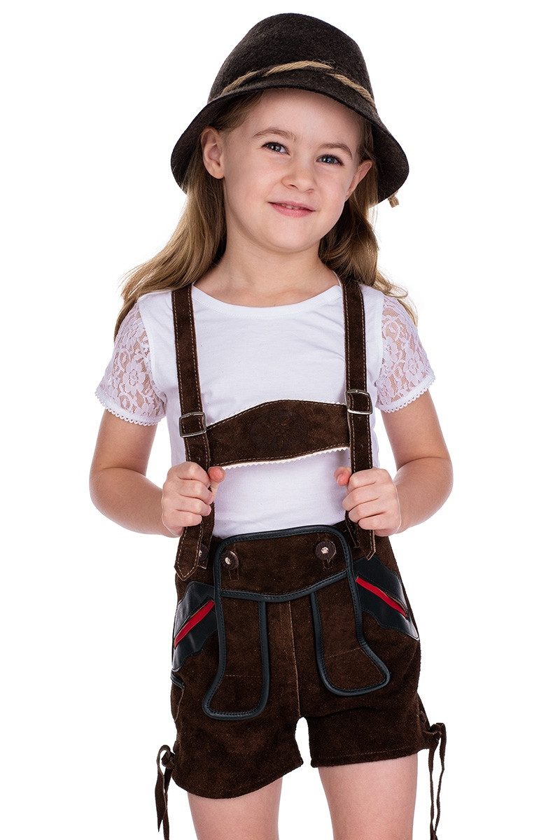 Isar-Trachten Trachtenbluse Trachtenshirt Kind - EYLA - weiß